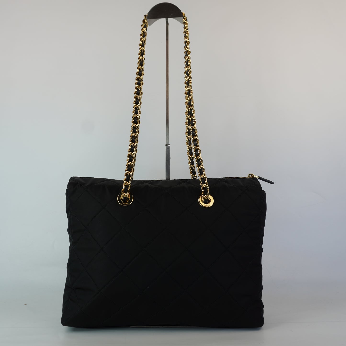 Prada Zip Tote Black