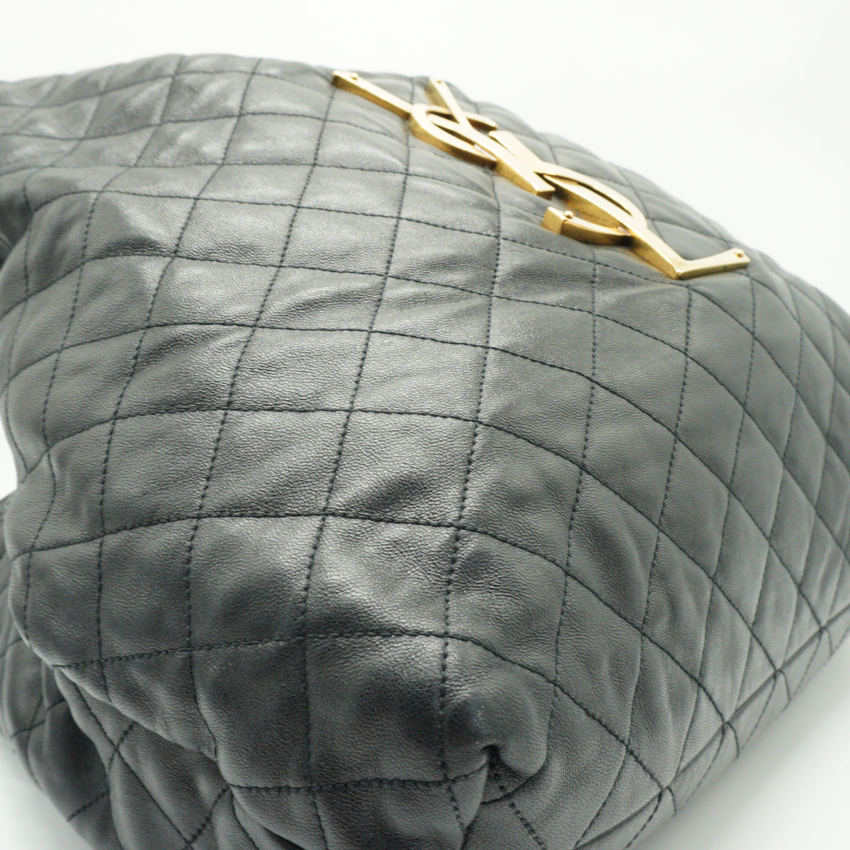YSL	Icare Maxi Shopping Tote Bag Extra Large Black GHW