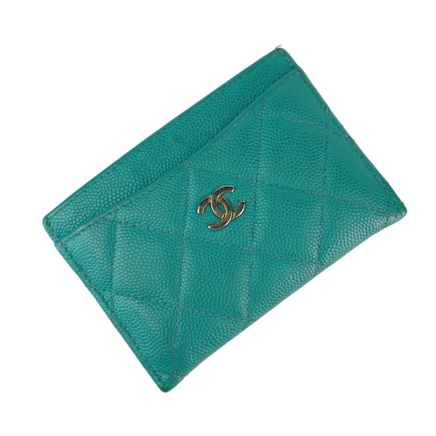 Chanel Card Holder Green