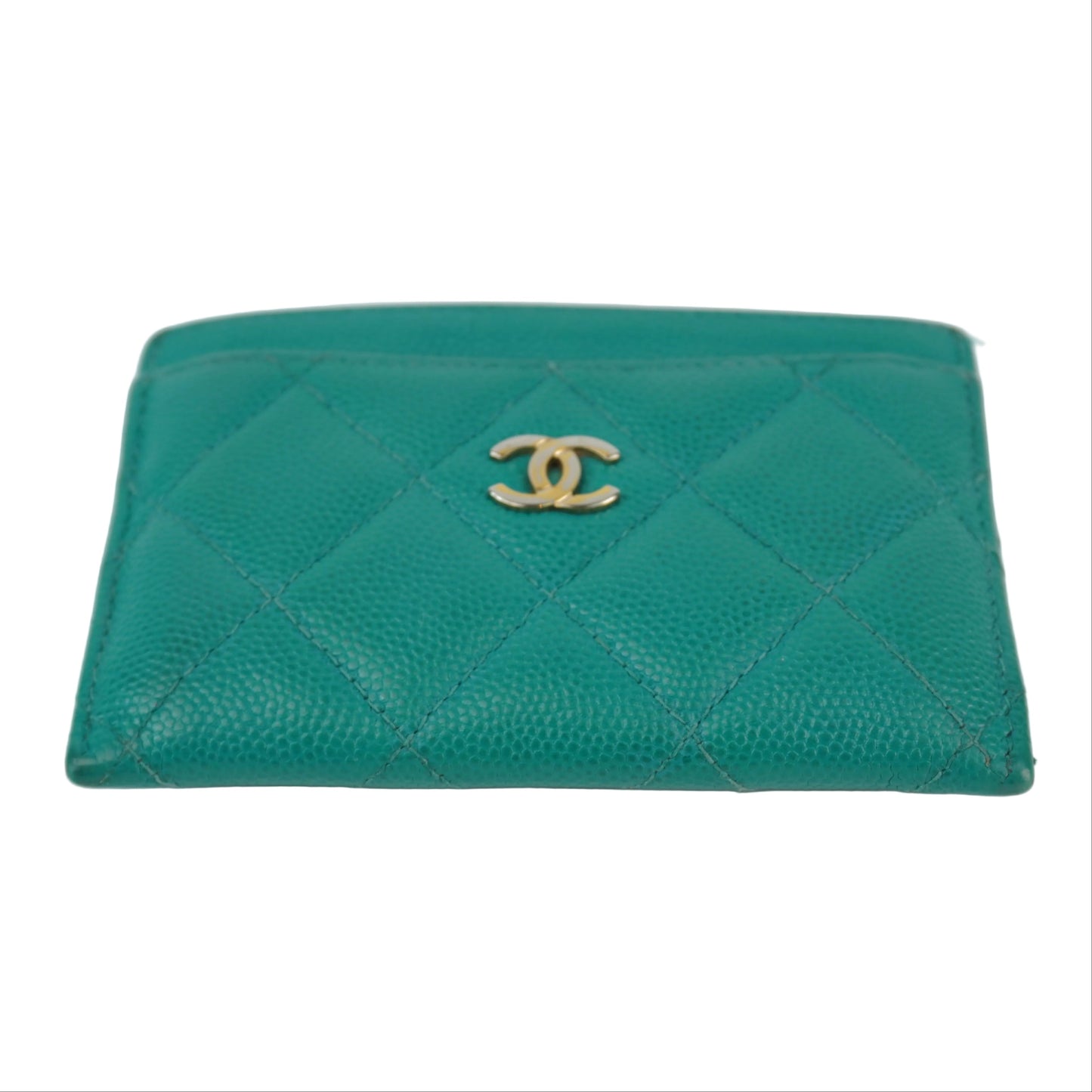 Chanel Card Holder Green