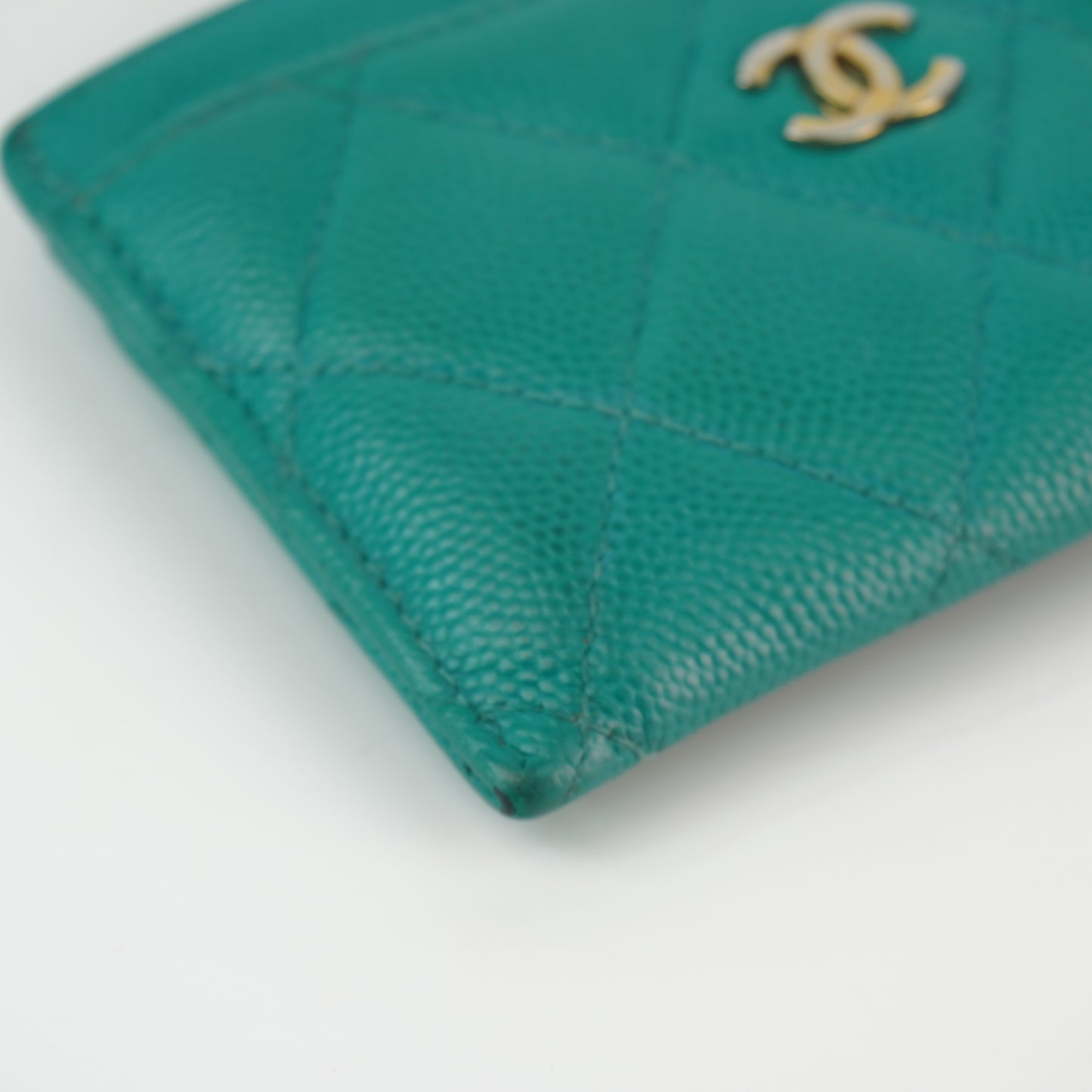 Chanel Card Holder Green