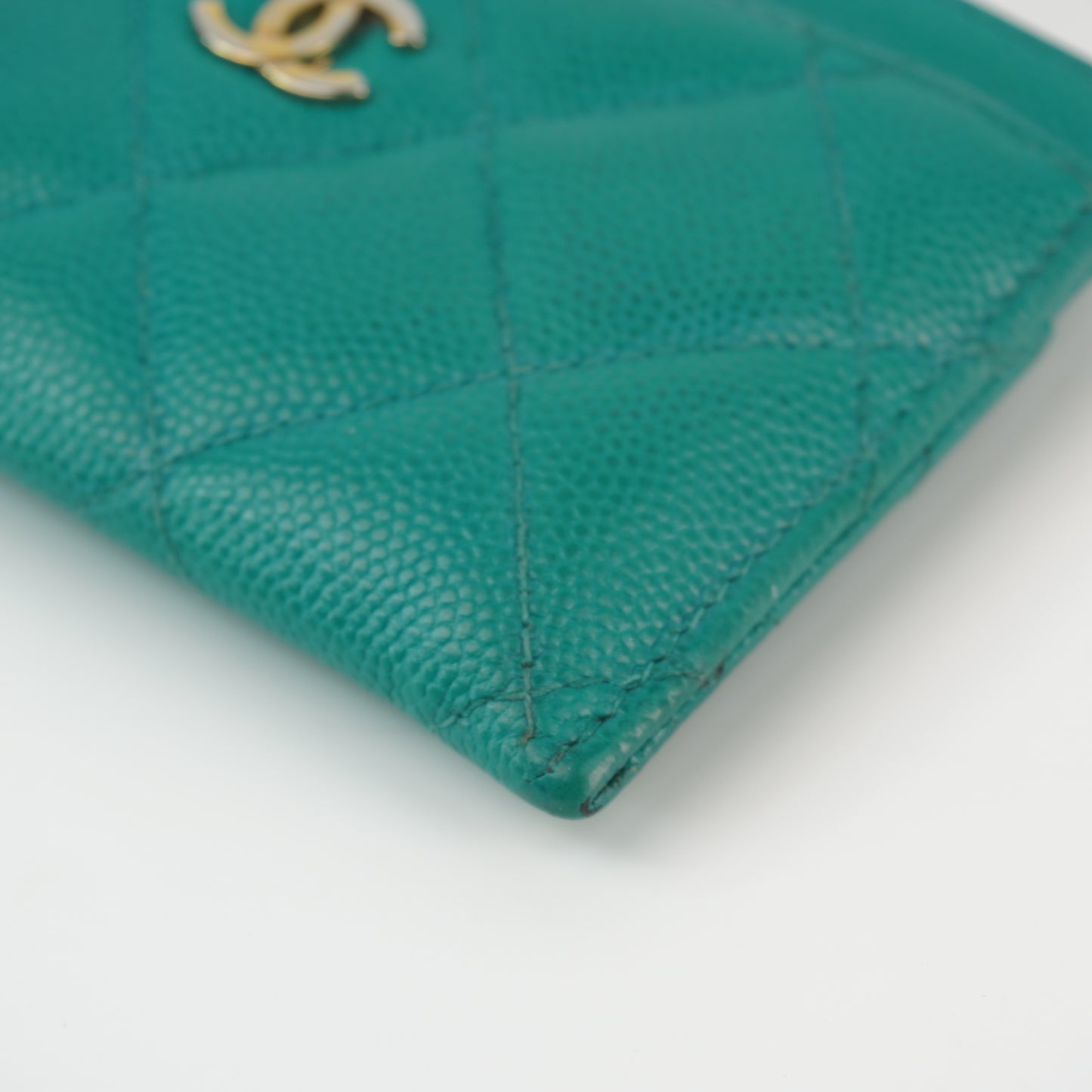 Chanel Card Holder Green