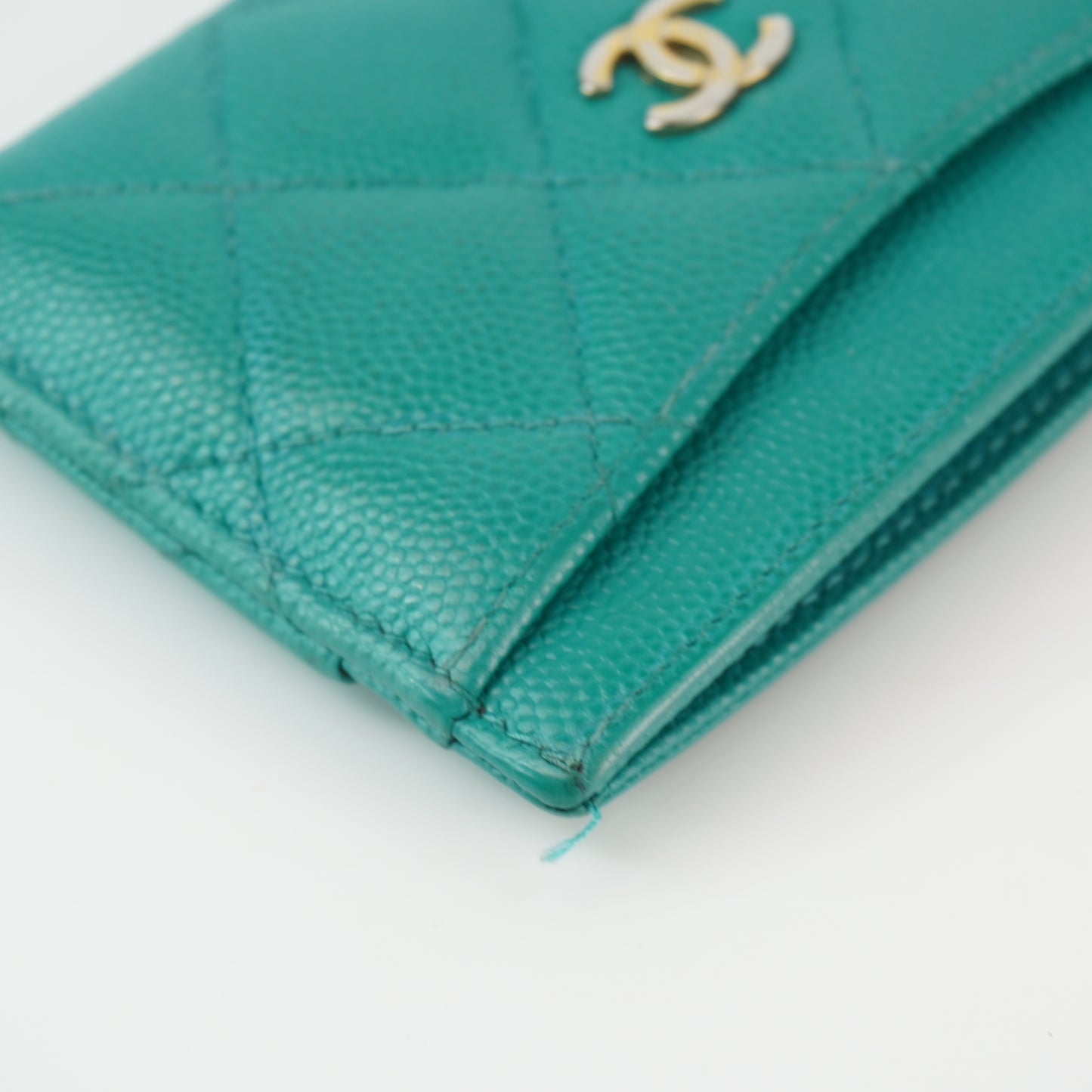 Chanel Card Holder Green