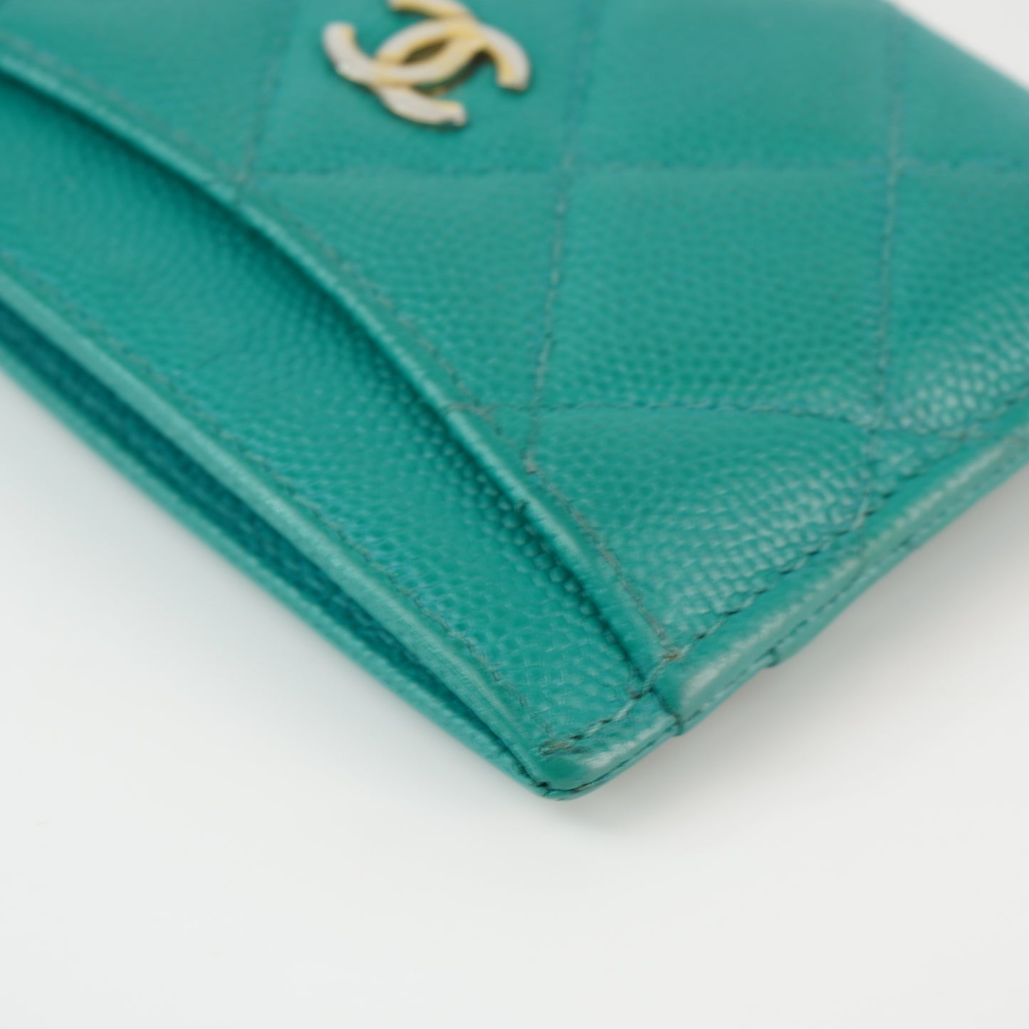 Chanel Card Holder Green