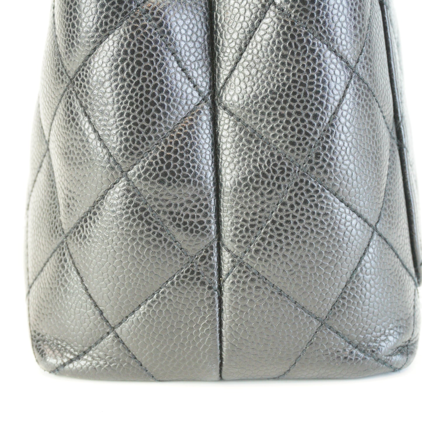 Chanel Black Caviar Kelly Top Handle GHW Medium