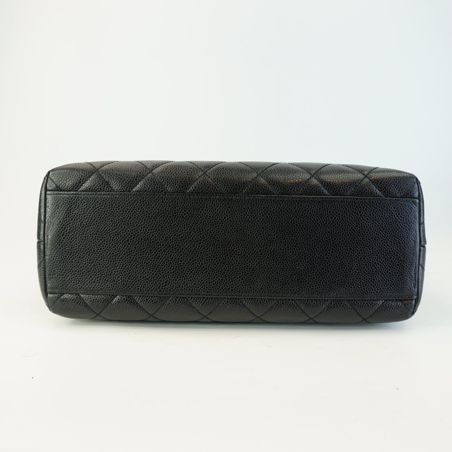 Chanel Black Caviar Kelly Top Handle GHW Medium