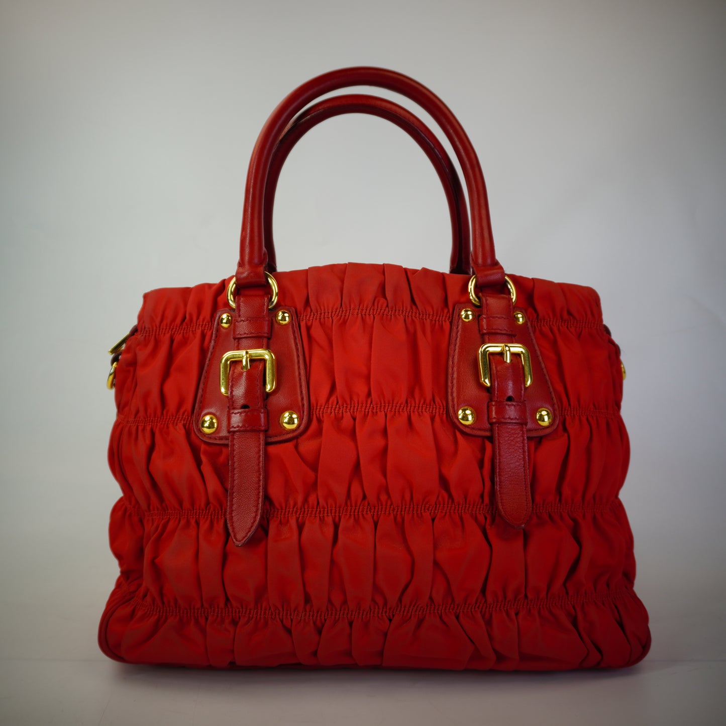 Prada Tessuto Graufe Red GHW