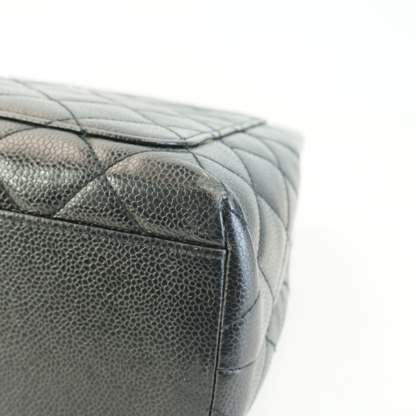 Chanel Black Caviar Kelly Top Handle GHW Medium