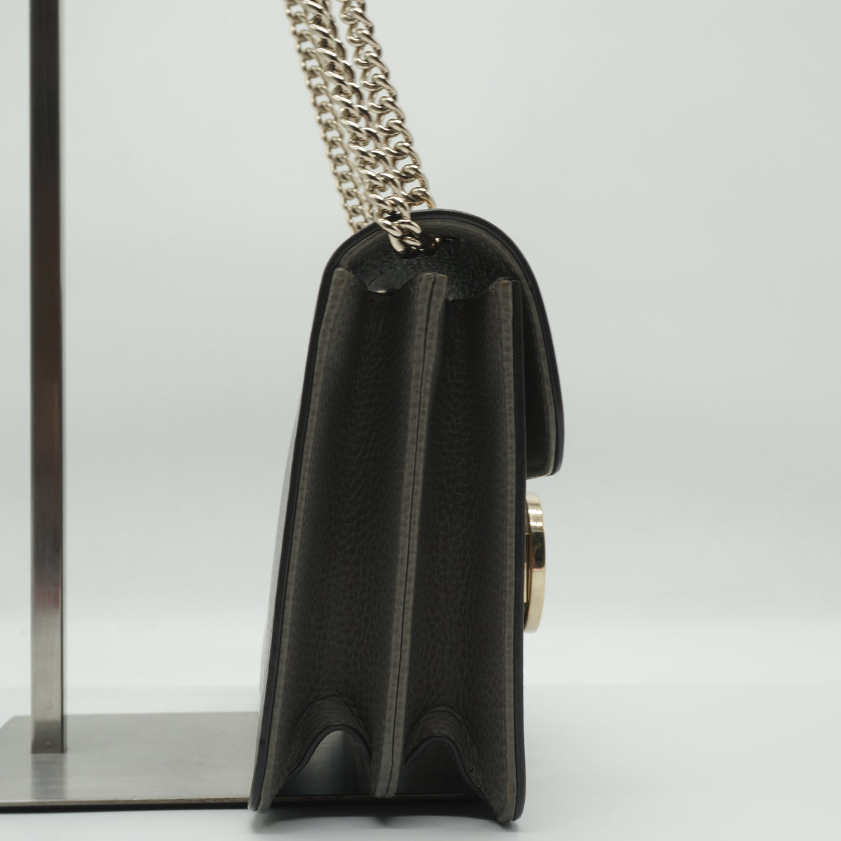 Gucci	Gucci Small Interlocking G Shoulder Bag Gray BHW