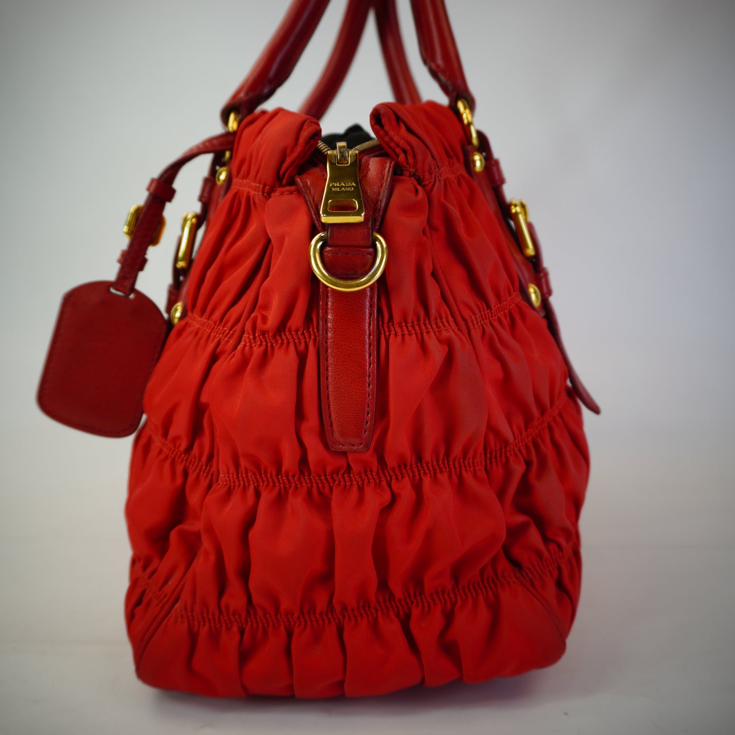 Prada Tessuto Graufe Red GHW