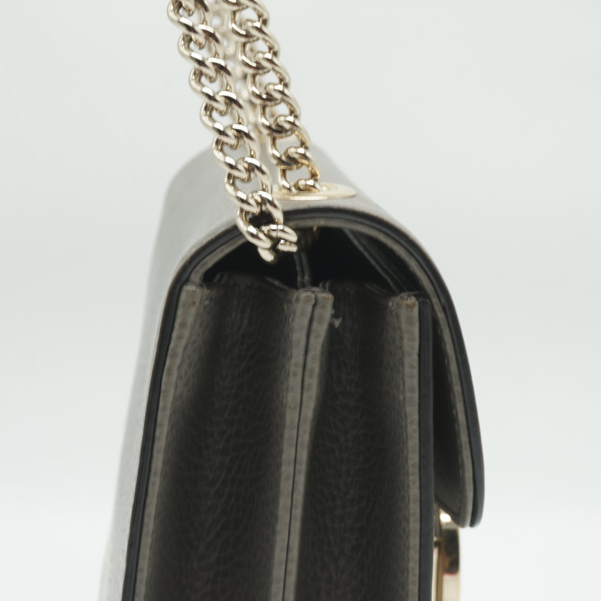 Gucci	Gucci Small Interlocking G Shoulder Bag Gray BHW