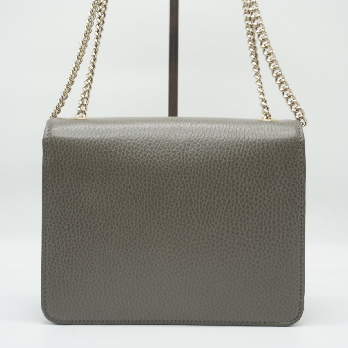 Gucci	Gucci Small Interlocking G Shoulder Bag Gray BHW