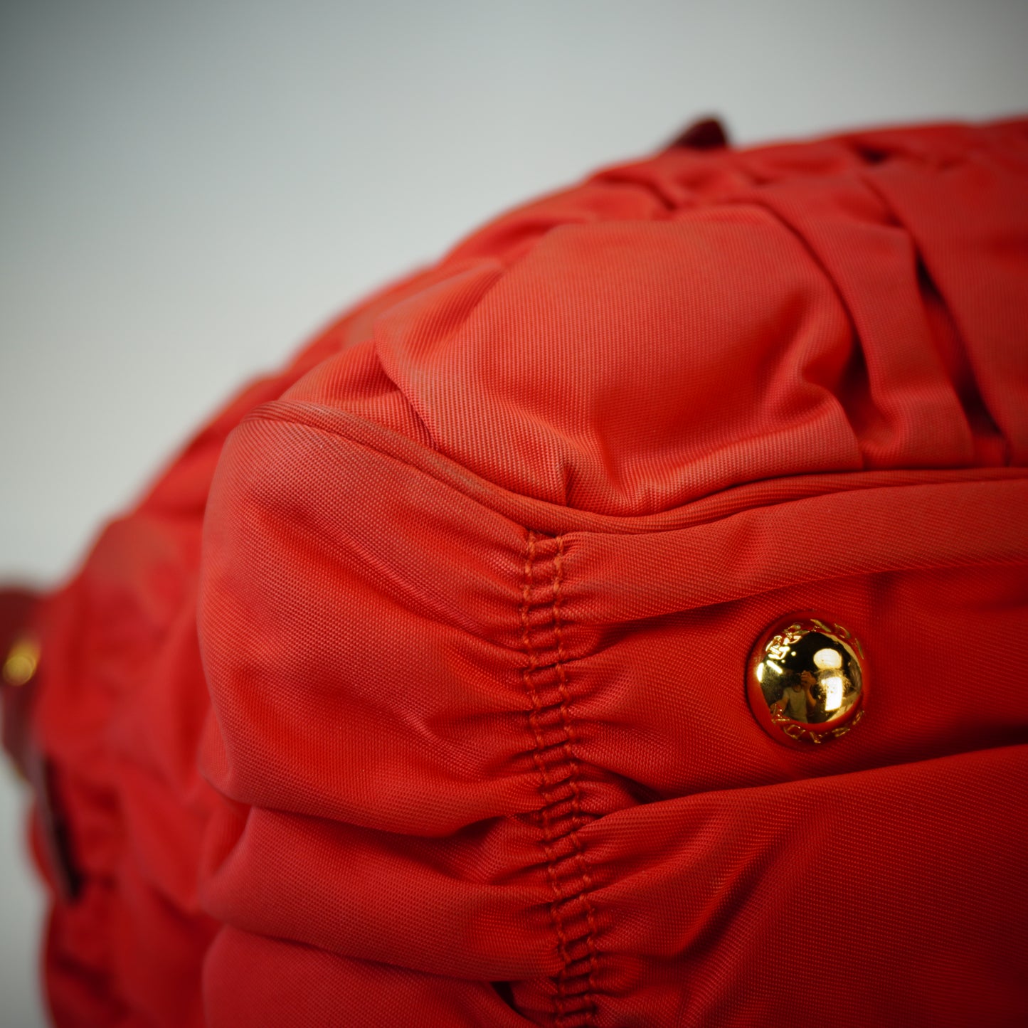 Prada Tessuto Graufe Red GHW