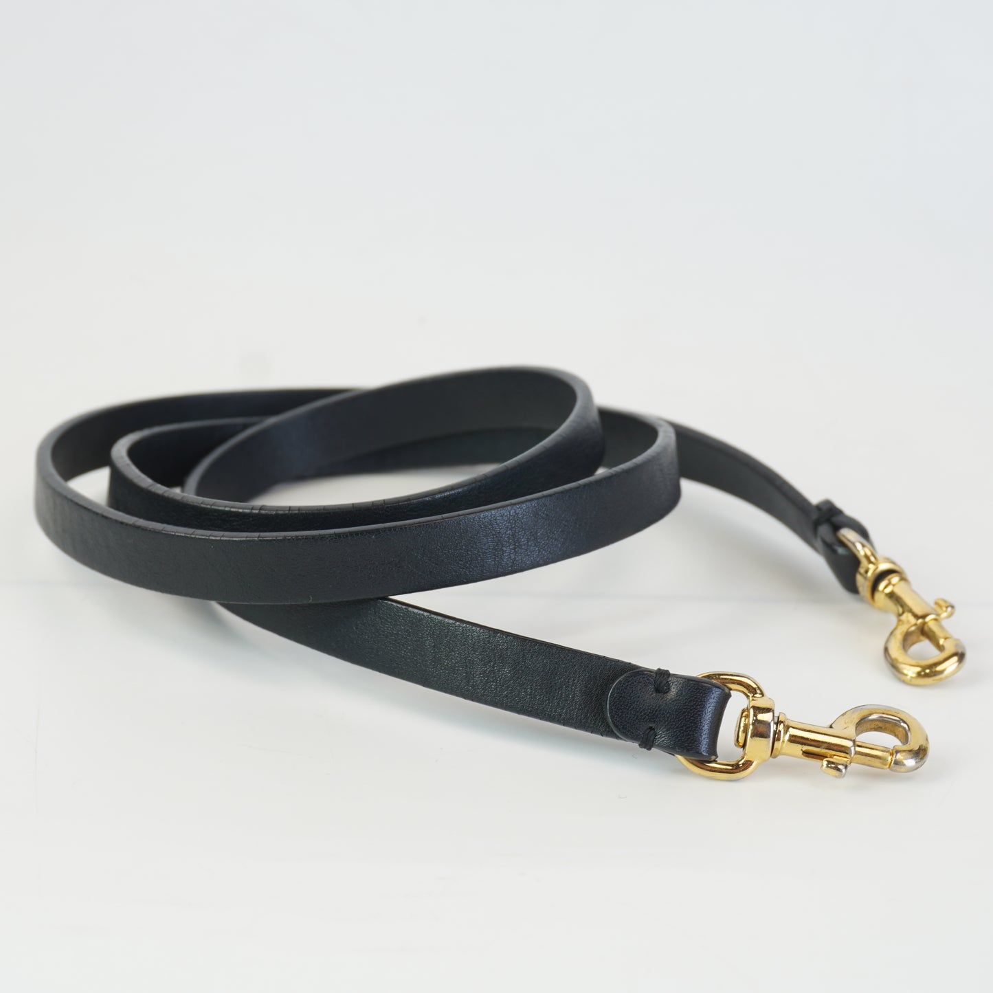 Valentino Black Leather Tote with big gold studs and bag tag