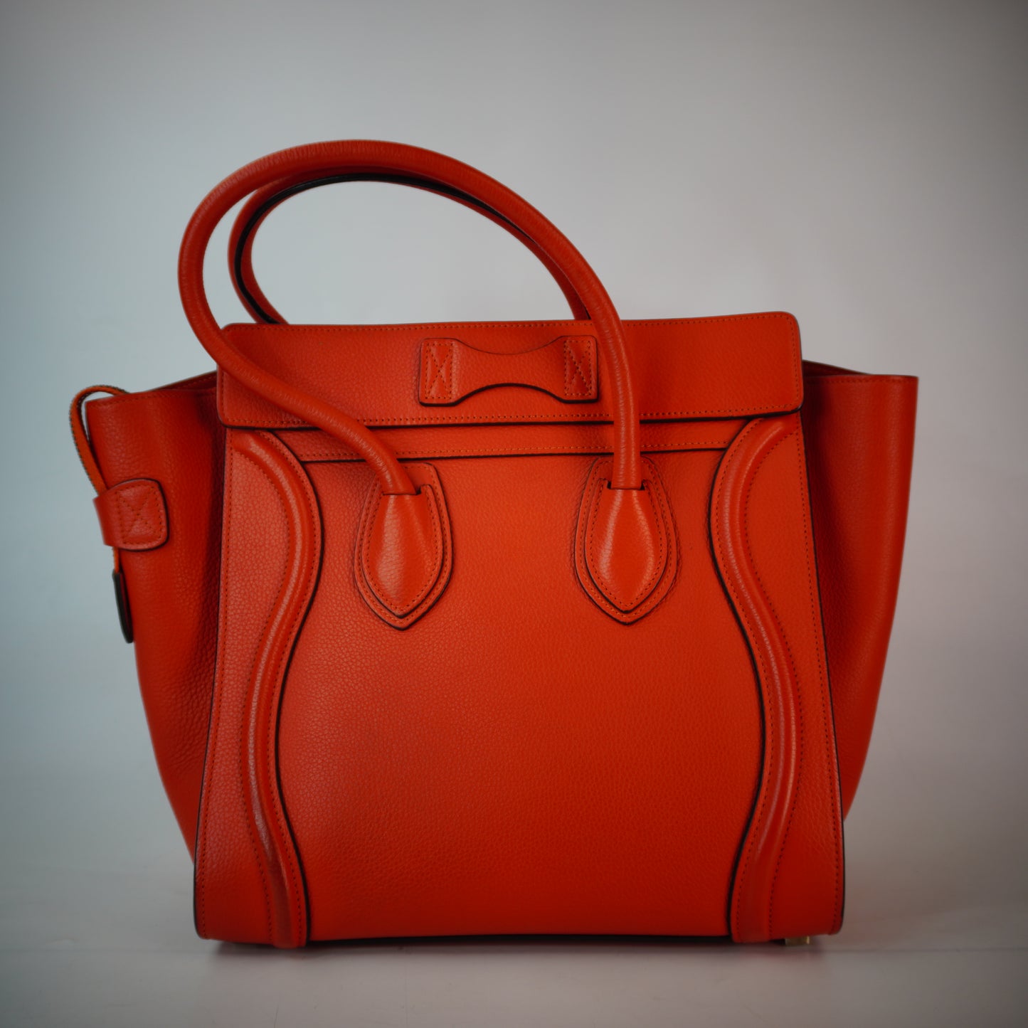 Celine Luggage Red SHW Medium