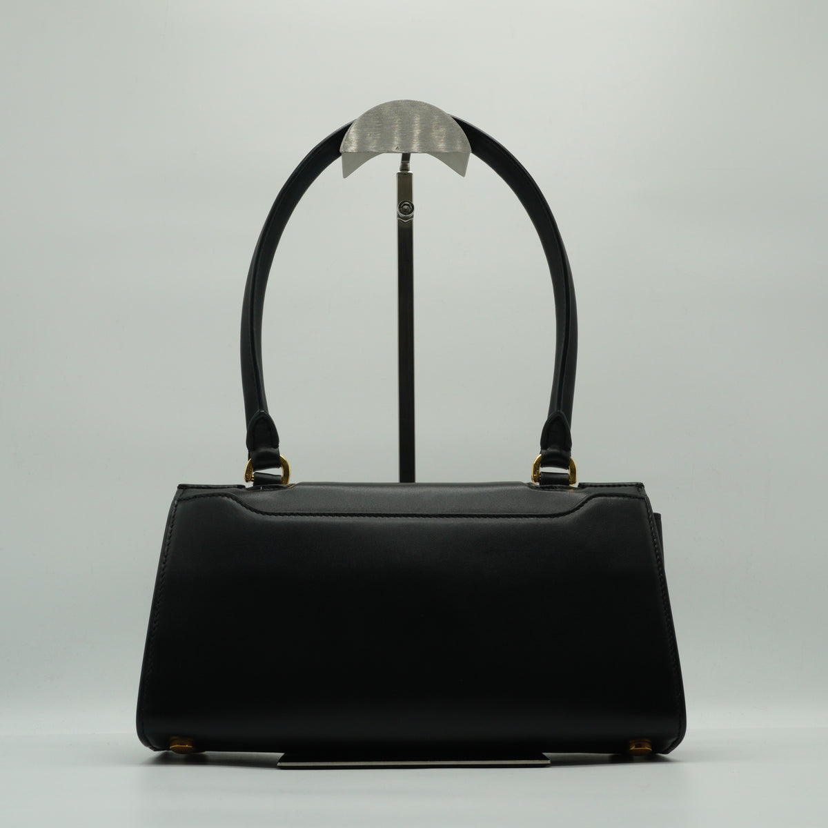 Salvatore Ferragamo Trifolio Swing Bag Black Small GHW