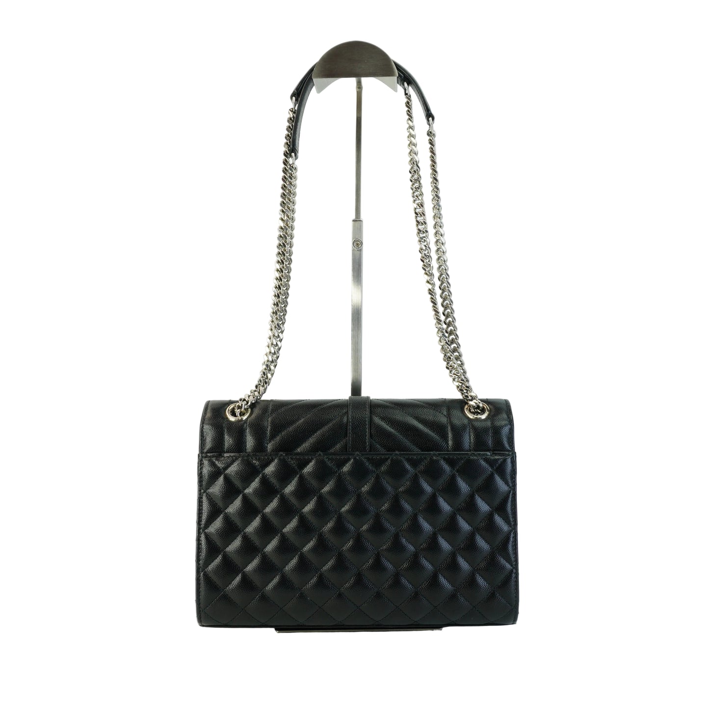 YSL	Envelope  Caviar Medium Black GHW