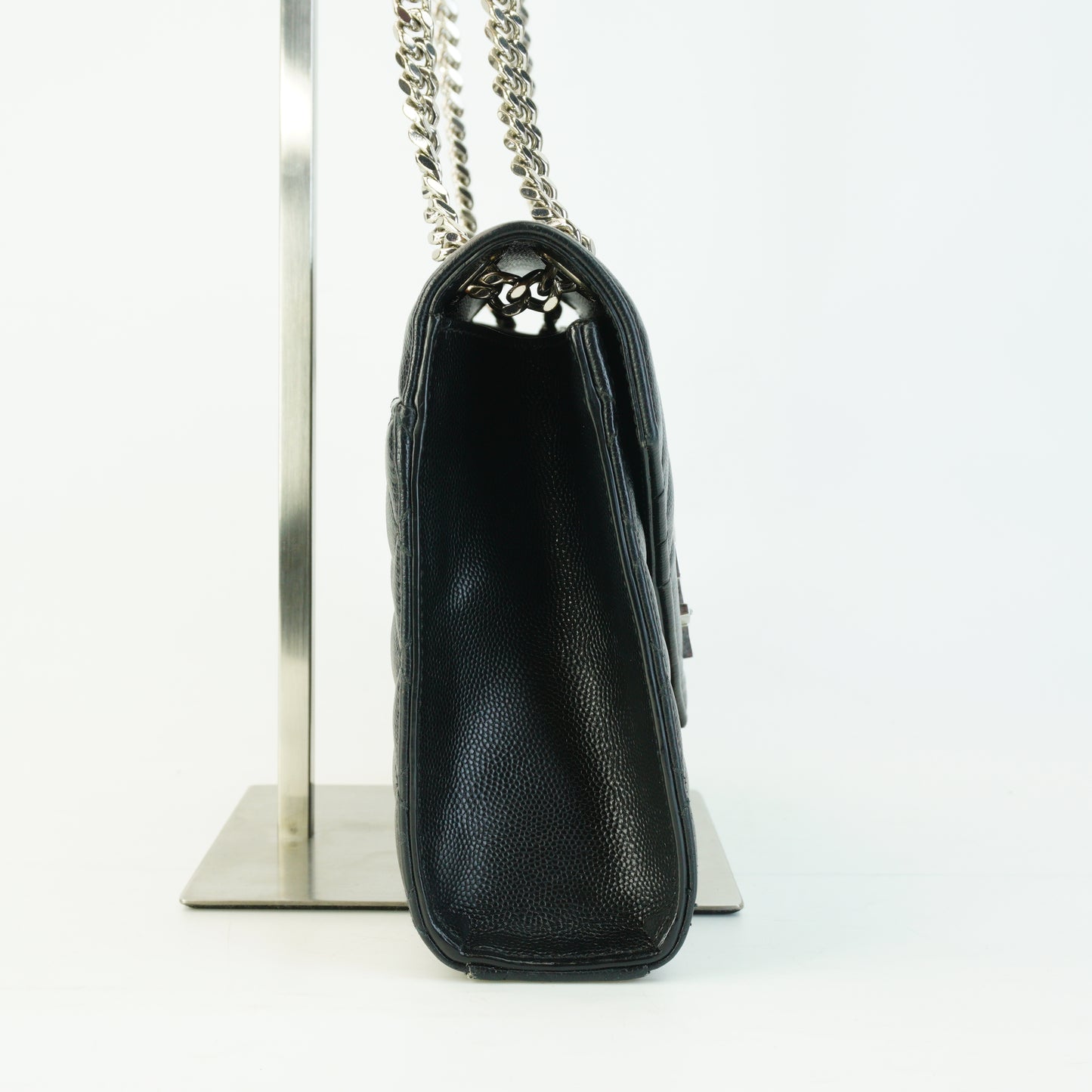YSL	Envelope  Caviar Medium Black GHW