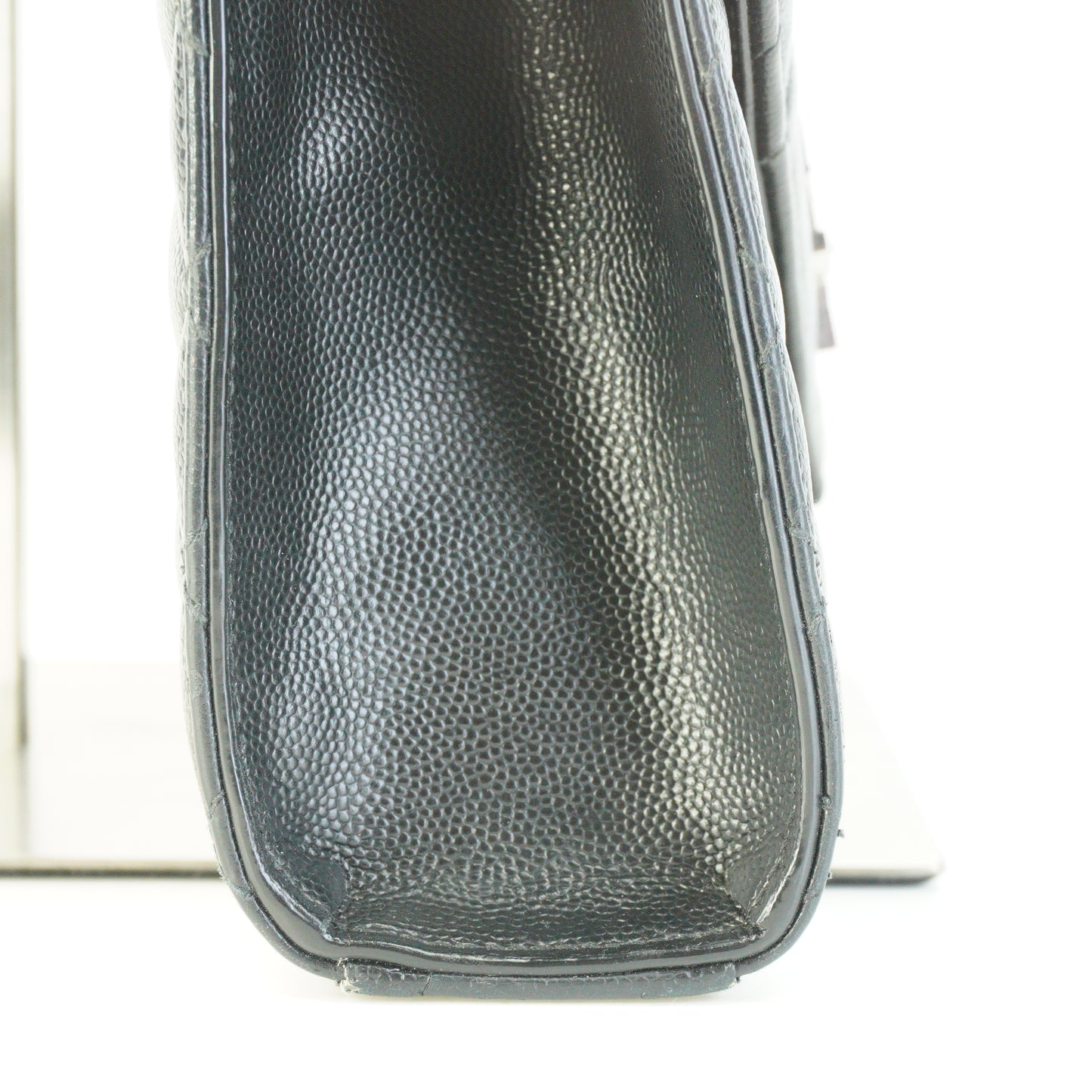 YSL	Envelope  Caviar Medium Black GHW