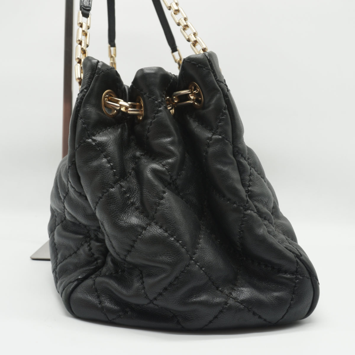 Chanel Retro Chain Large Tote Bag Black GHW