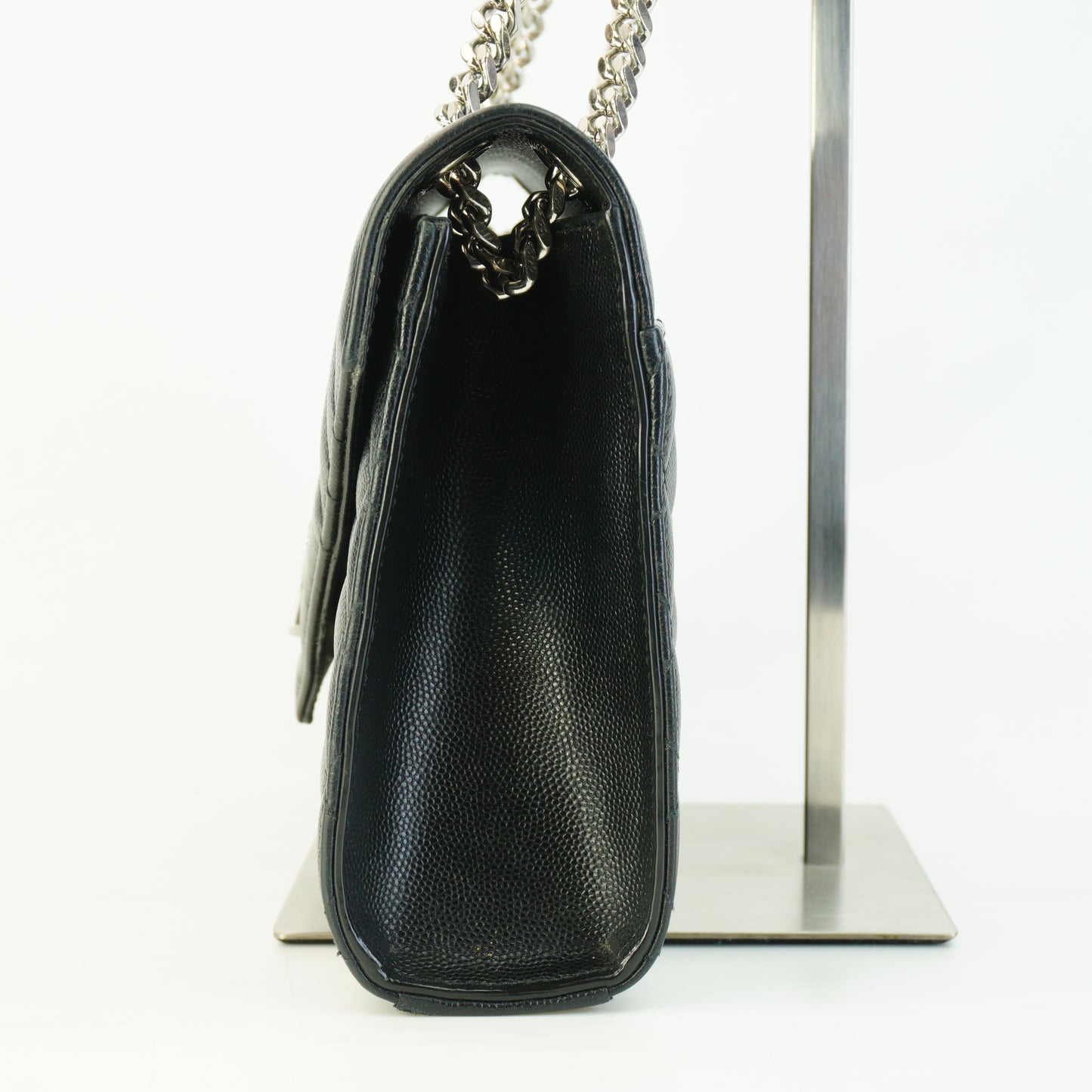 YSL	Envelope  Caviar Medium Black GHW