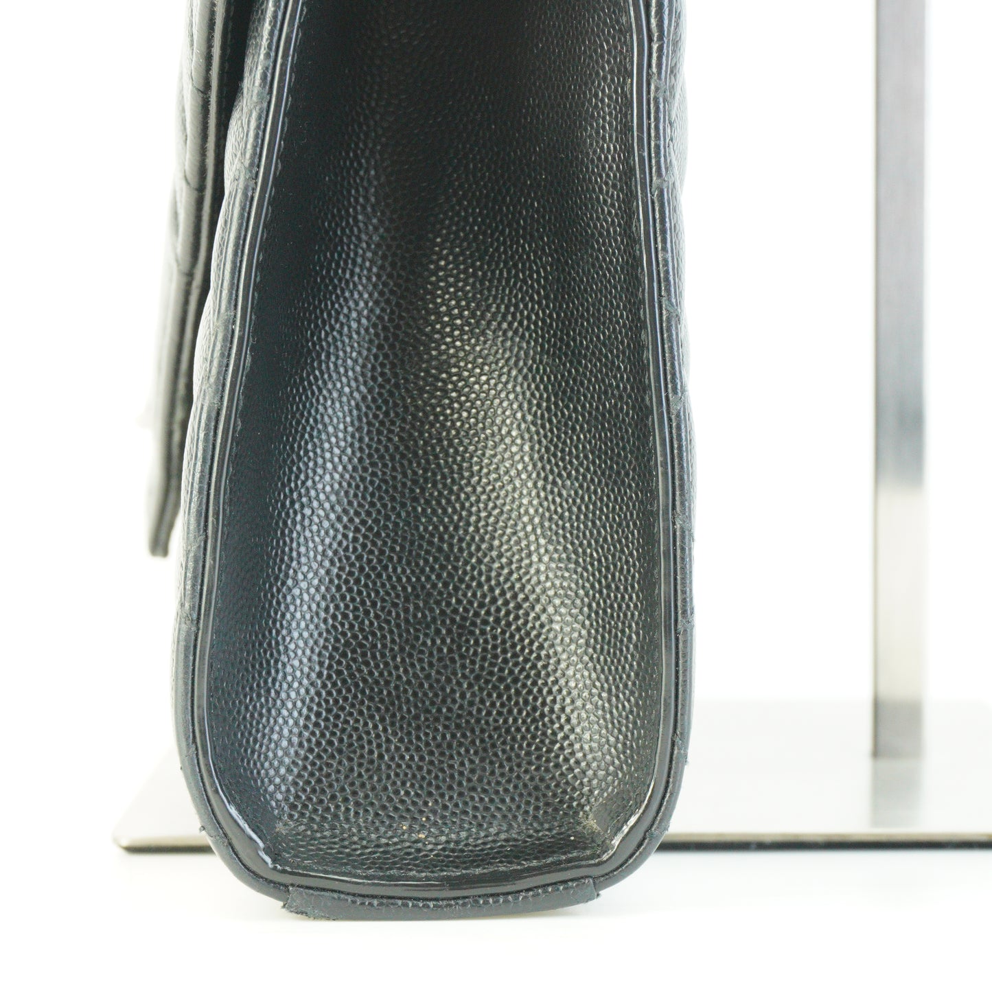 YSL	Envelope  Caviar Medium Black GHW