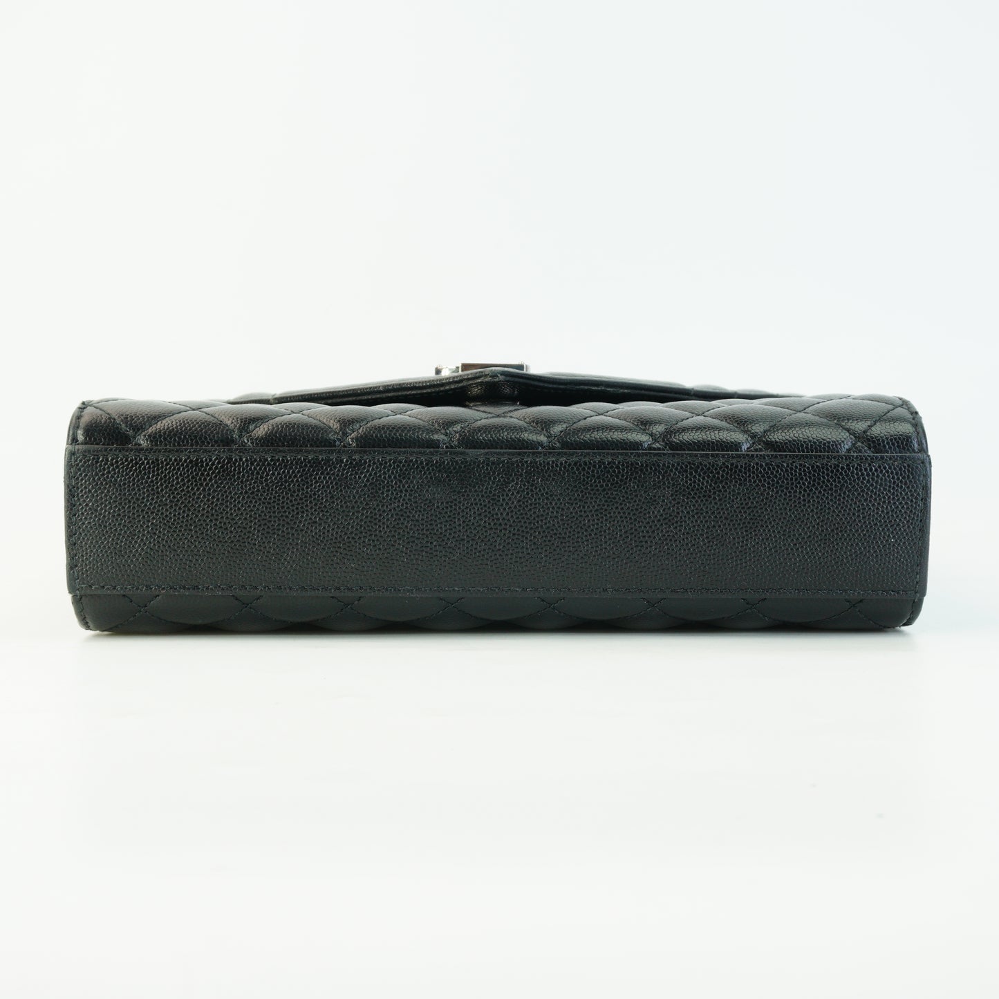 YSL	Envelope  Caviar Medium Black GHW