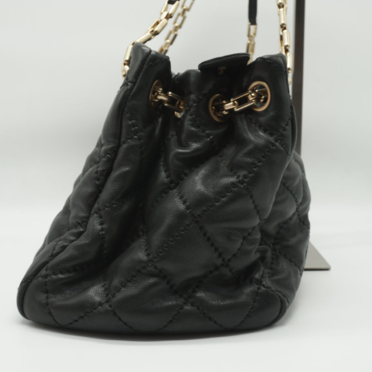 Chanel Retro Chain Large Tote Bag Black GHW