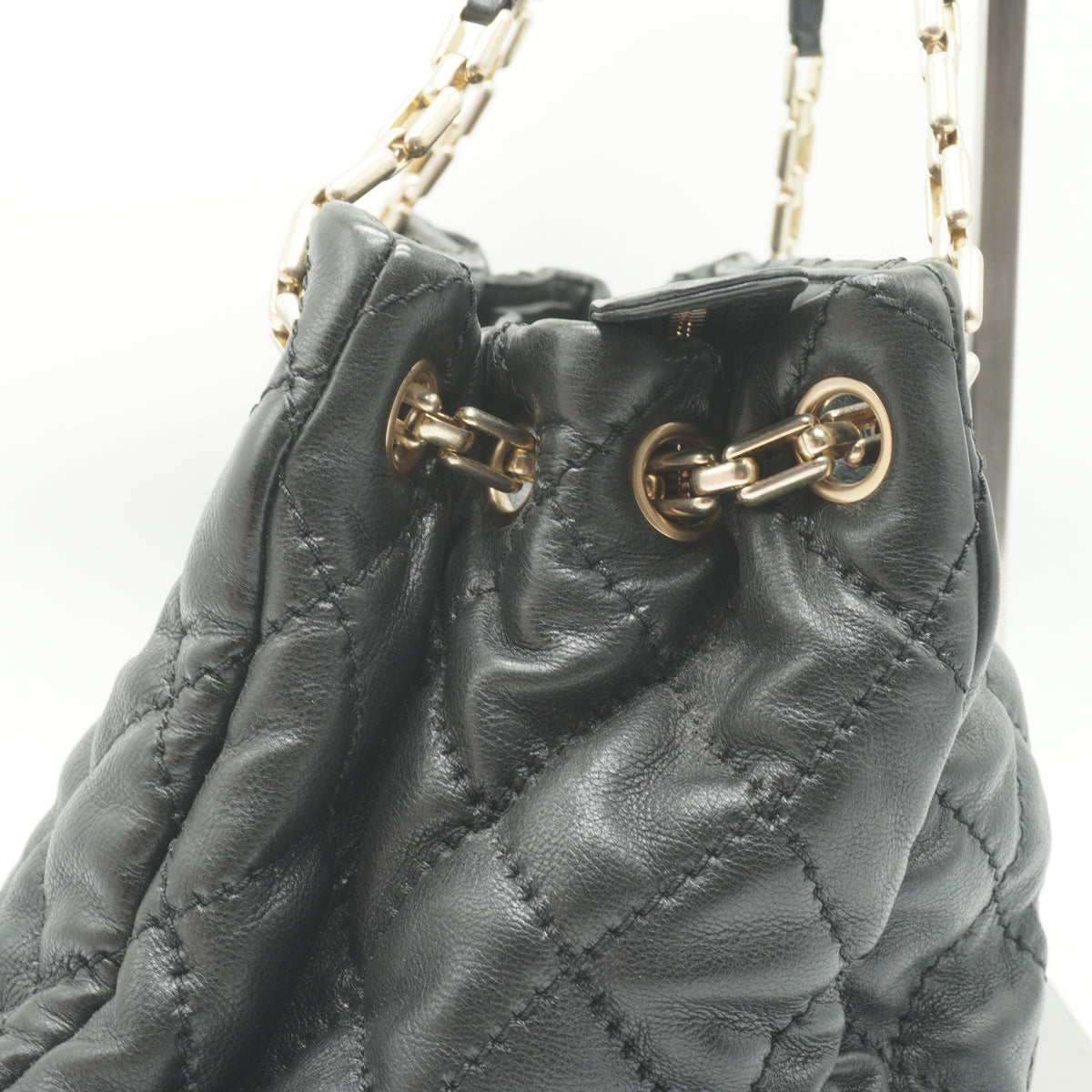 Chanel Retro Chain Large Tote Bag Black GHW