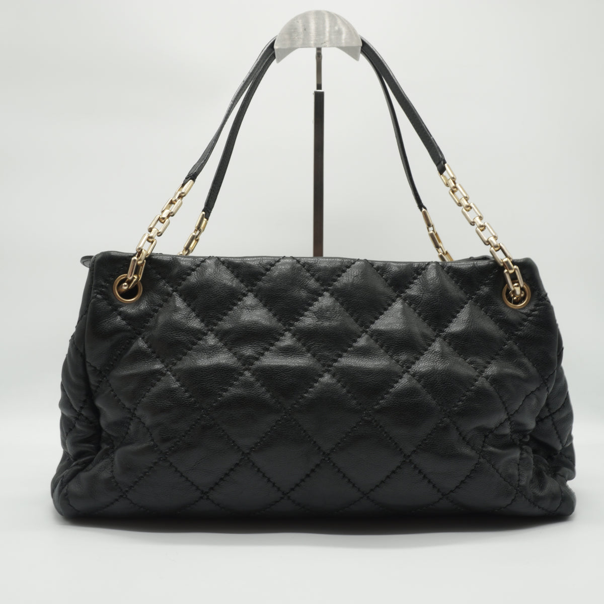 Chanel Retro Chain Large Tote Bag Black GHW