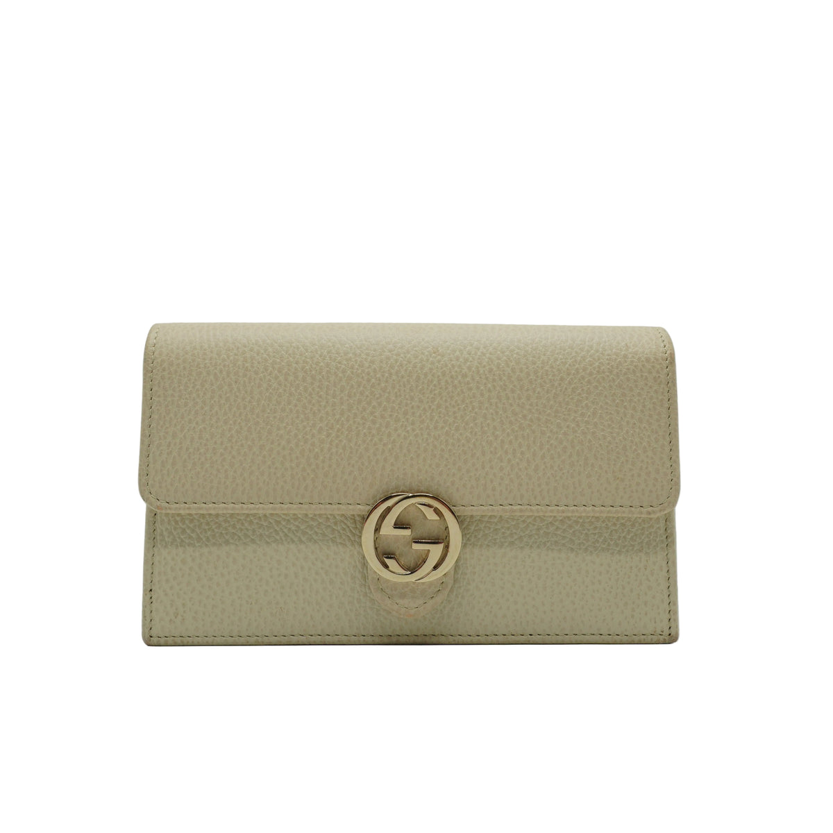 Gucci	Interlocking G wallet On Chain white GHW