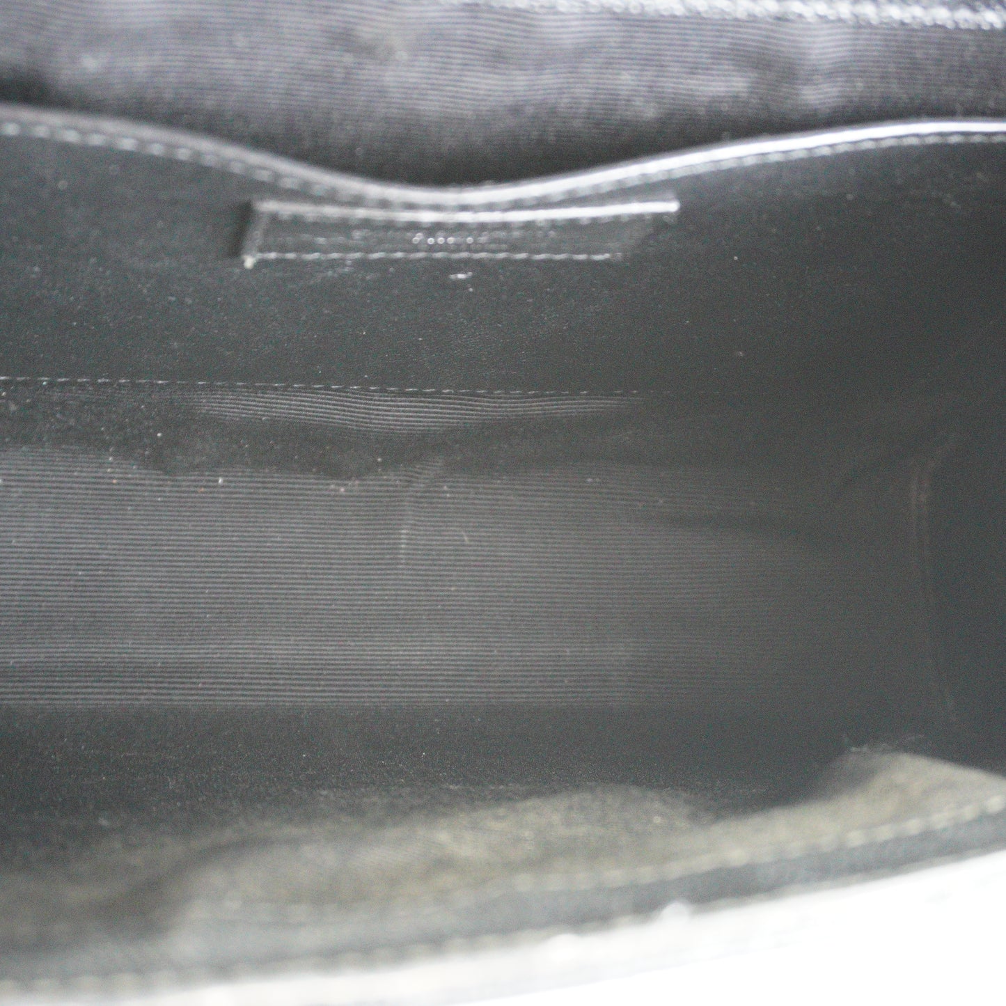 YSL	Envelope  Caviar Medium Black GHW