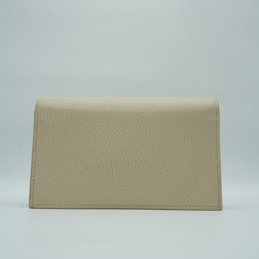 Gucci	Interlocking G wallet On Chain white GHW
