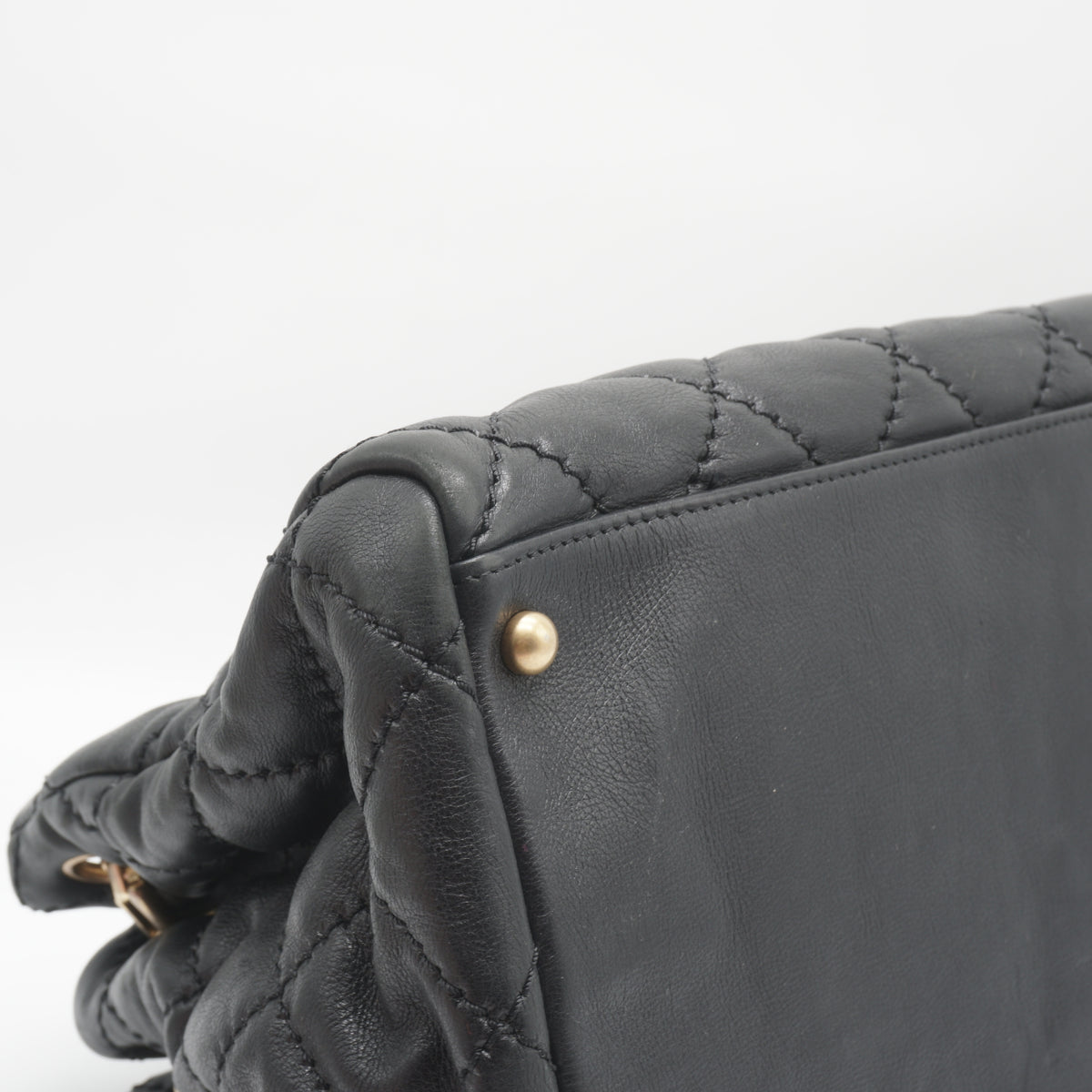 Chanel Retro Chain Large Tote Bag Black GHW