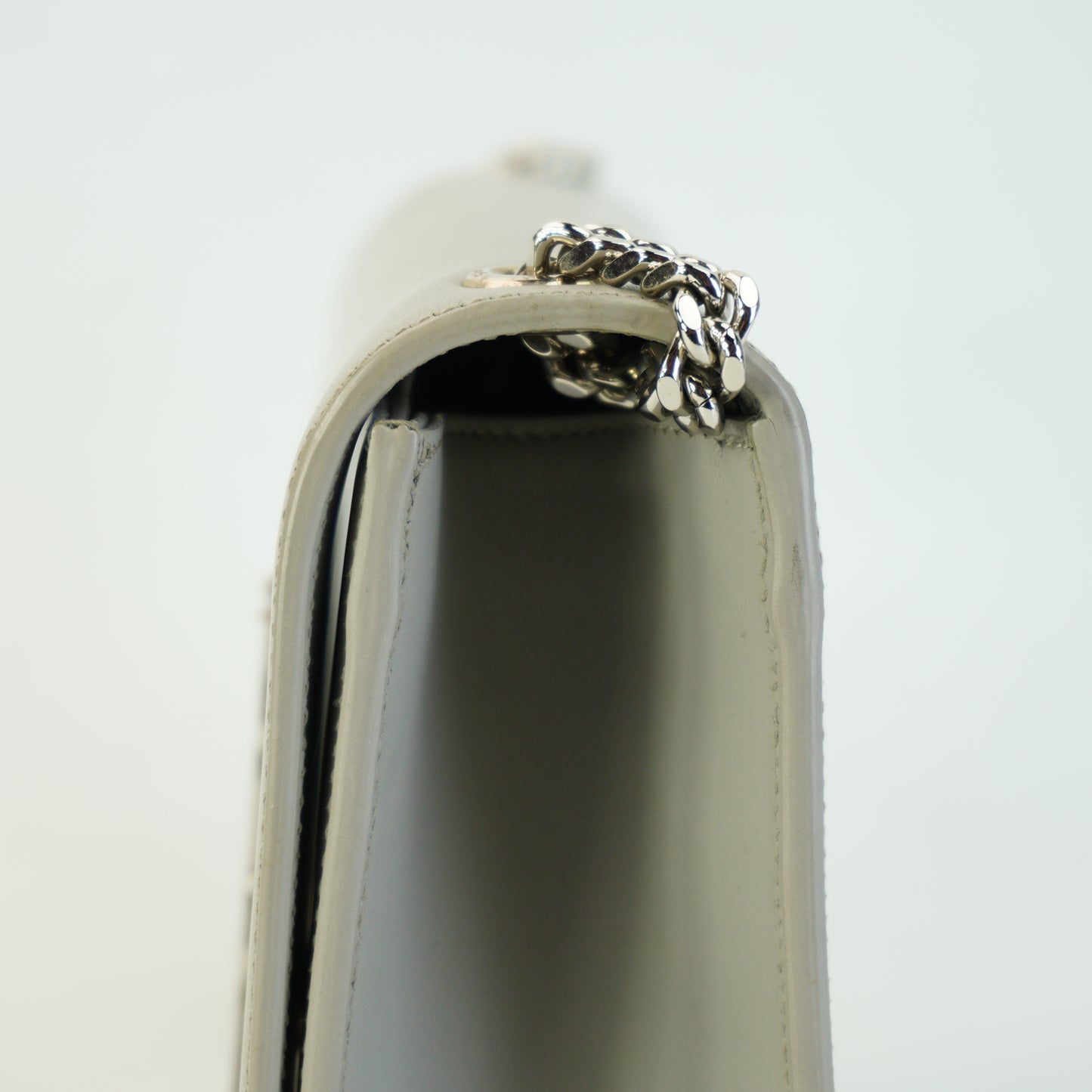 YSL	Tassel Shoulder Bag Gray Small SHW