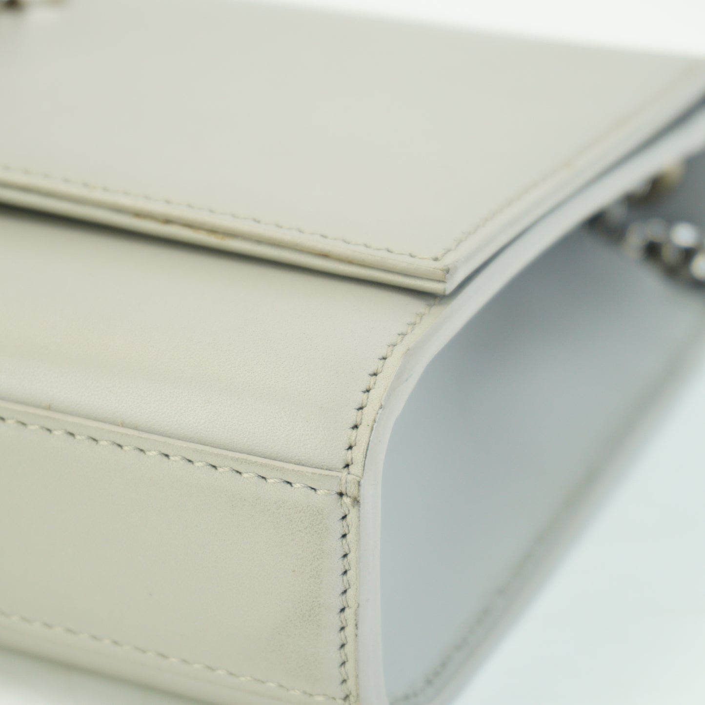 YSL	Tassel Shoulder Bag Gray Small SHW
