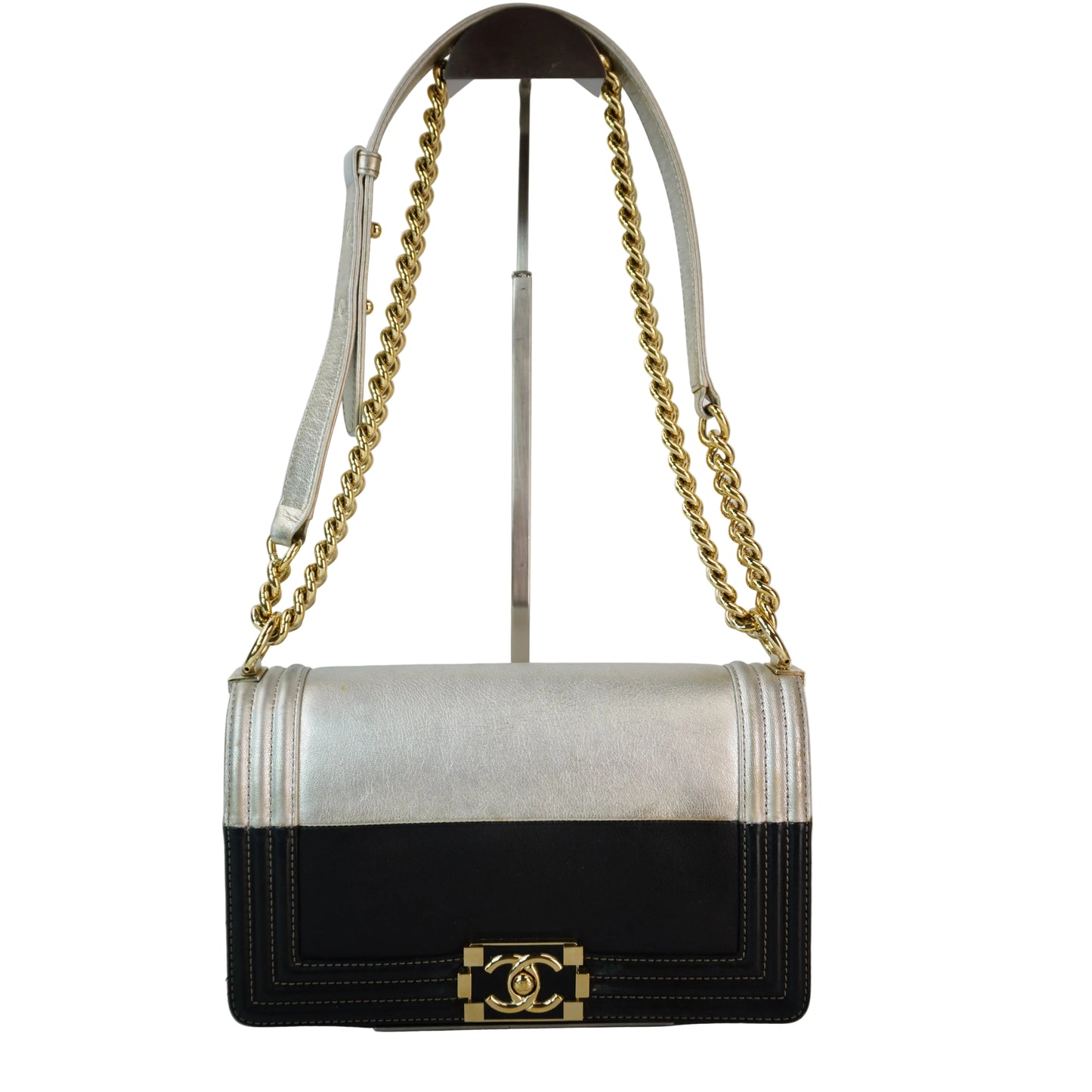 Chanel Bi-Color Le Boy Flap Bag