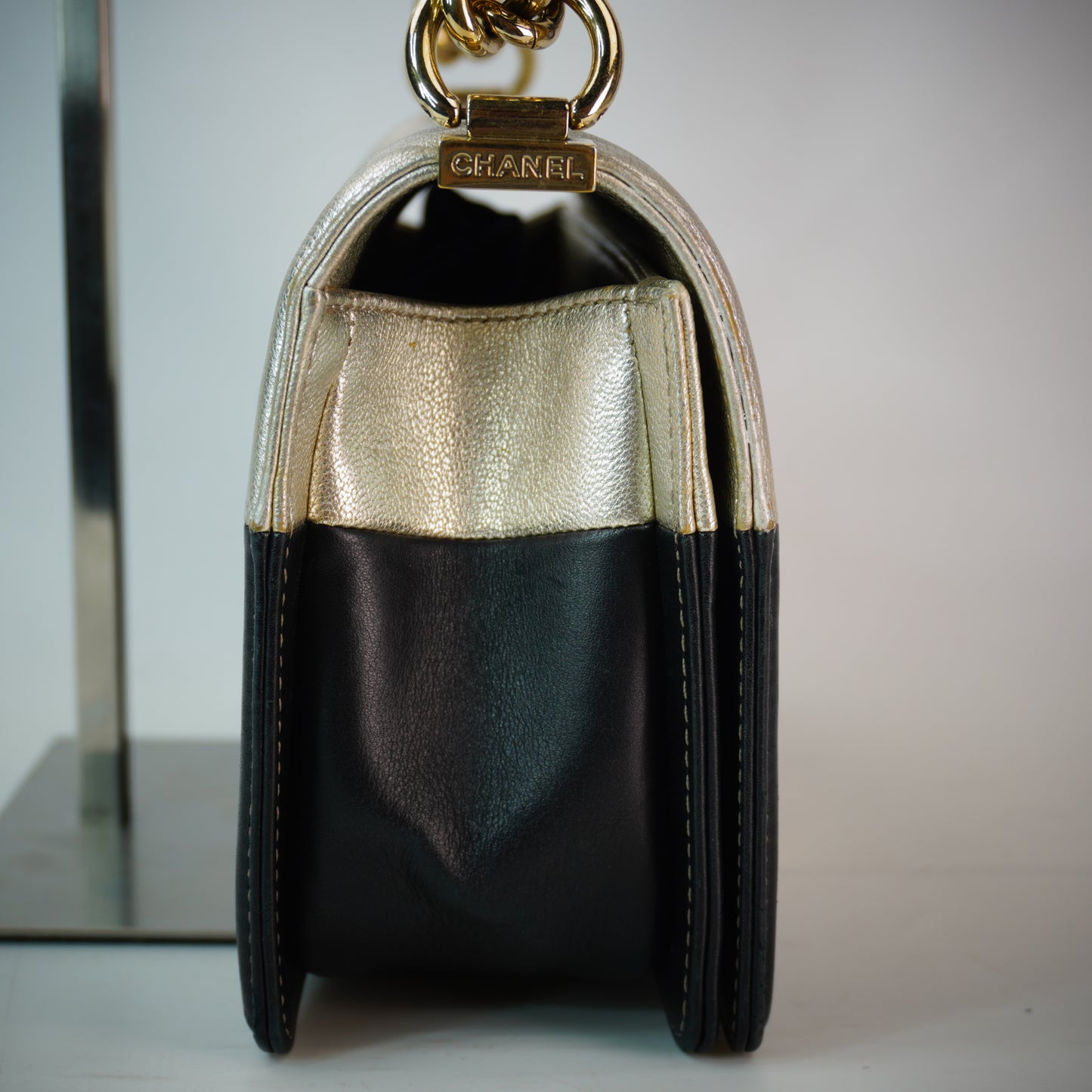 Chanel Bi-Color Le Boy Flap Bag