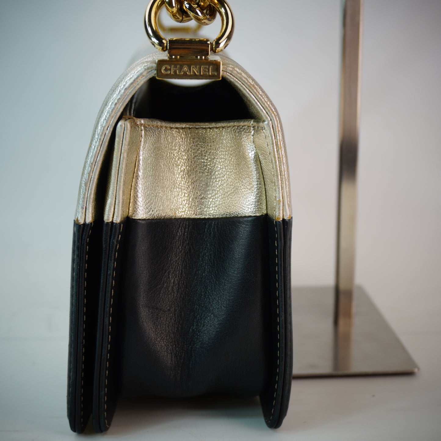 Chanel Bi-Color Le Boy Flap Bag
