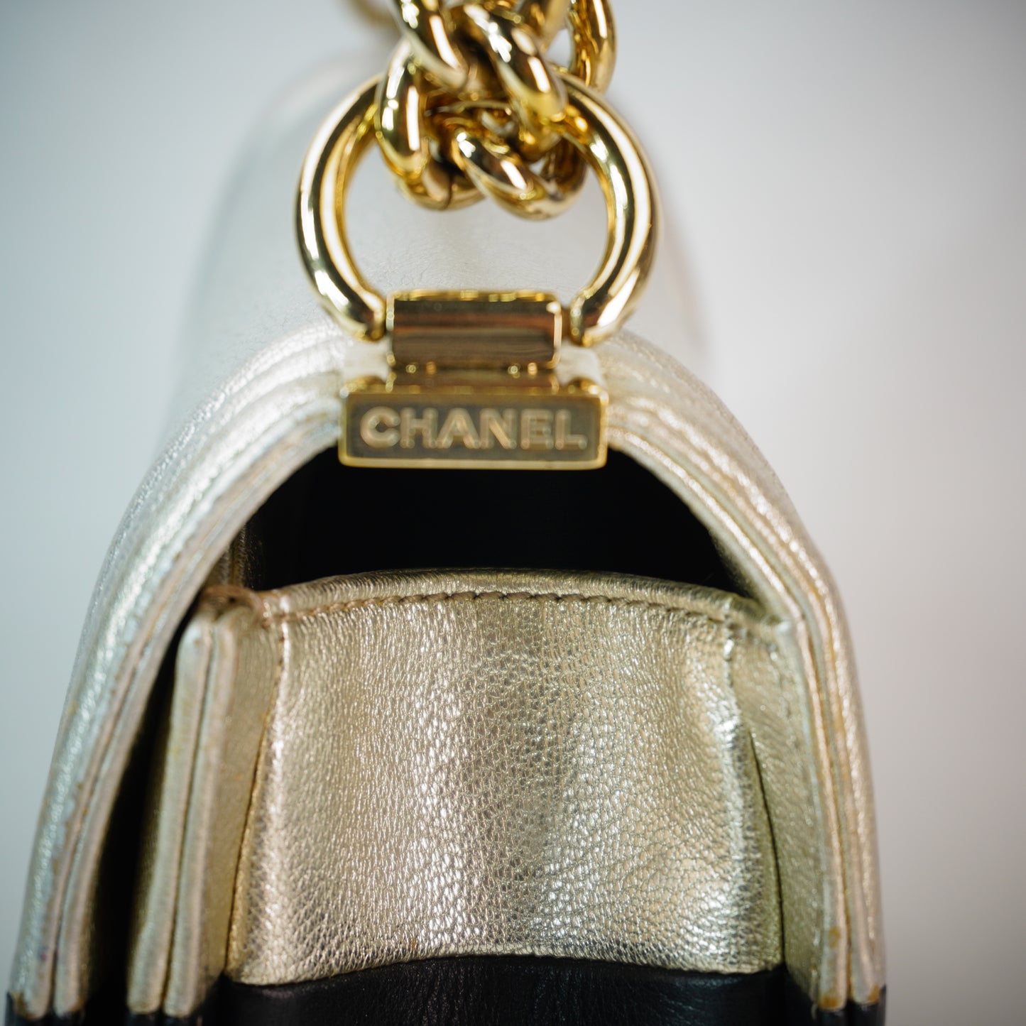 Chanel Bi-Color Le Boy Flap Bag