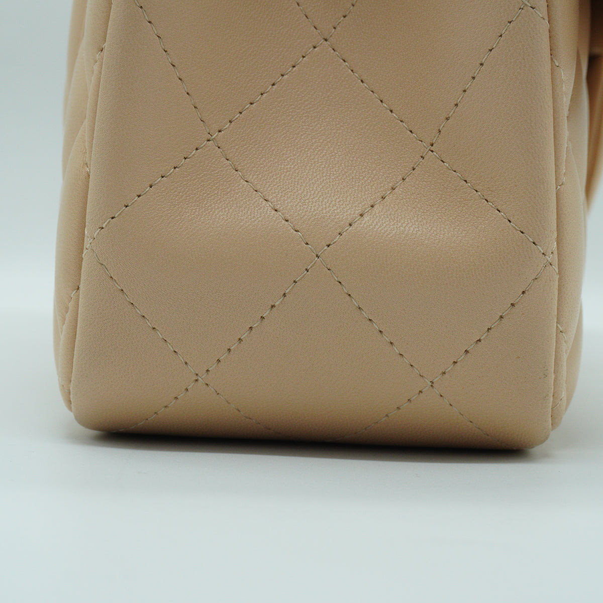 Chanel Classic Double Flap Bag Beige Jumbo SHW