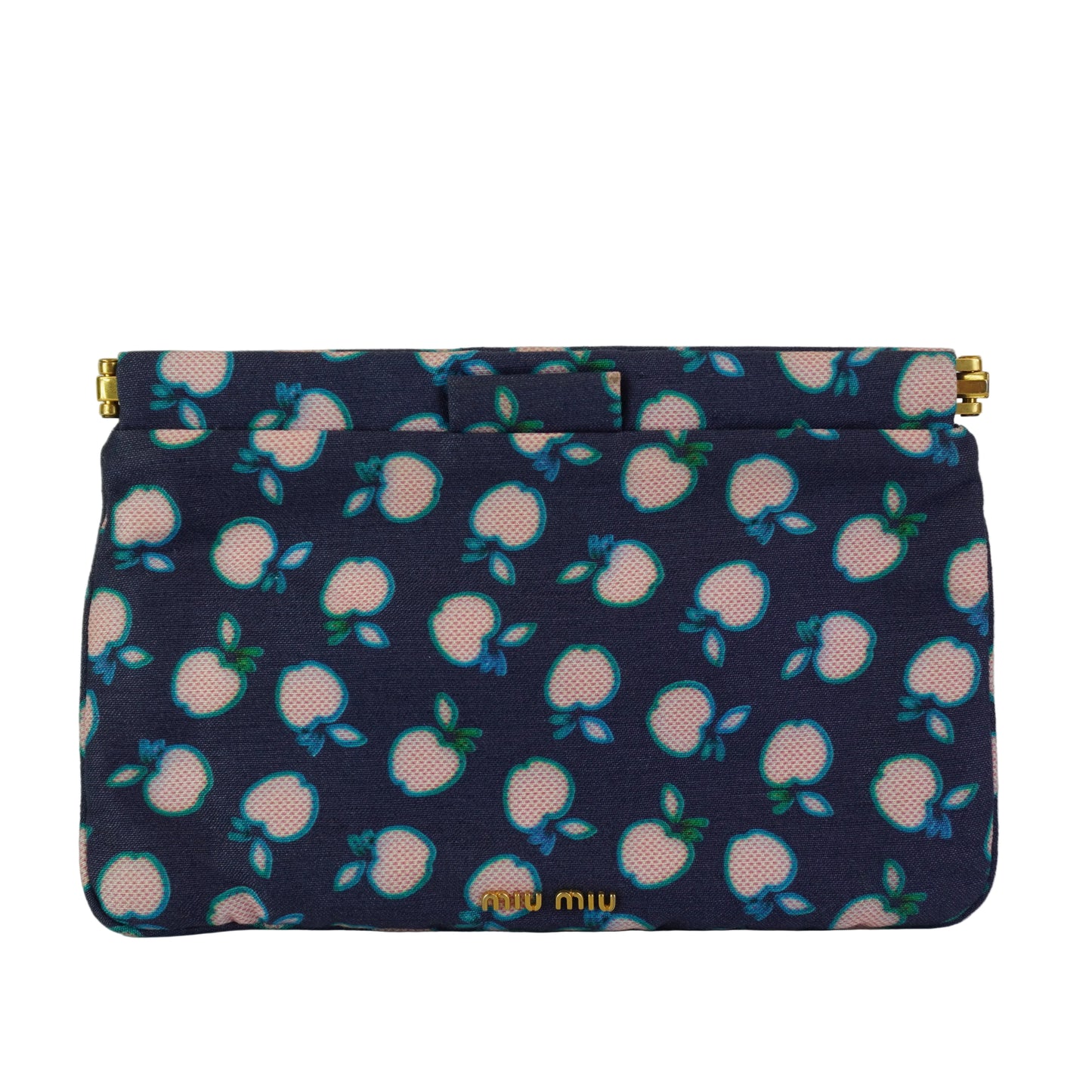 Miu Miu 	Navy Blue Flat Pouch