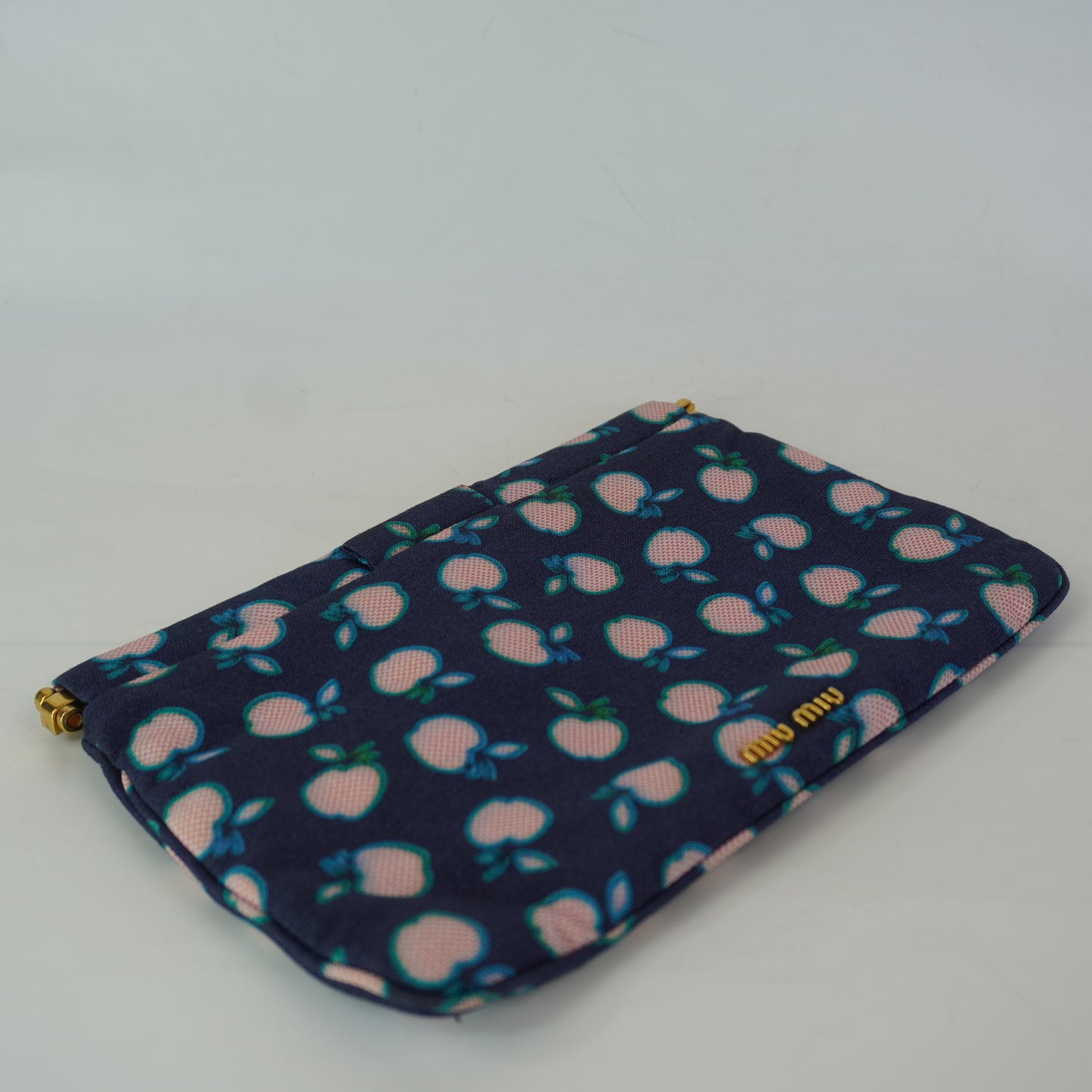 Miu Miu 	Navy Blue Flat Pouch
