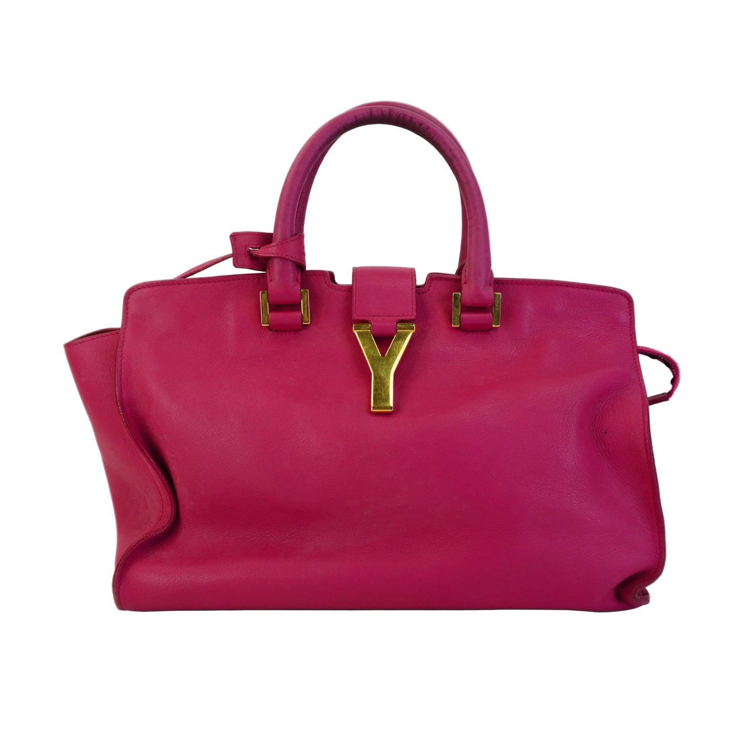 YSL	Classic Y Cabas pink Medium GHW