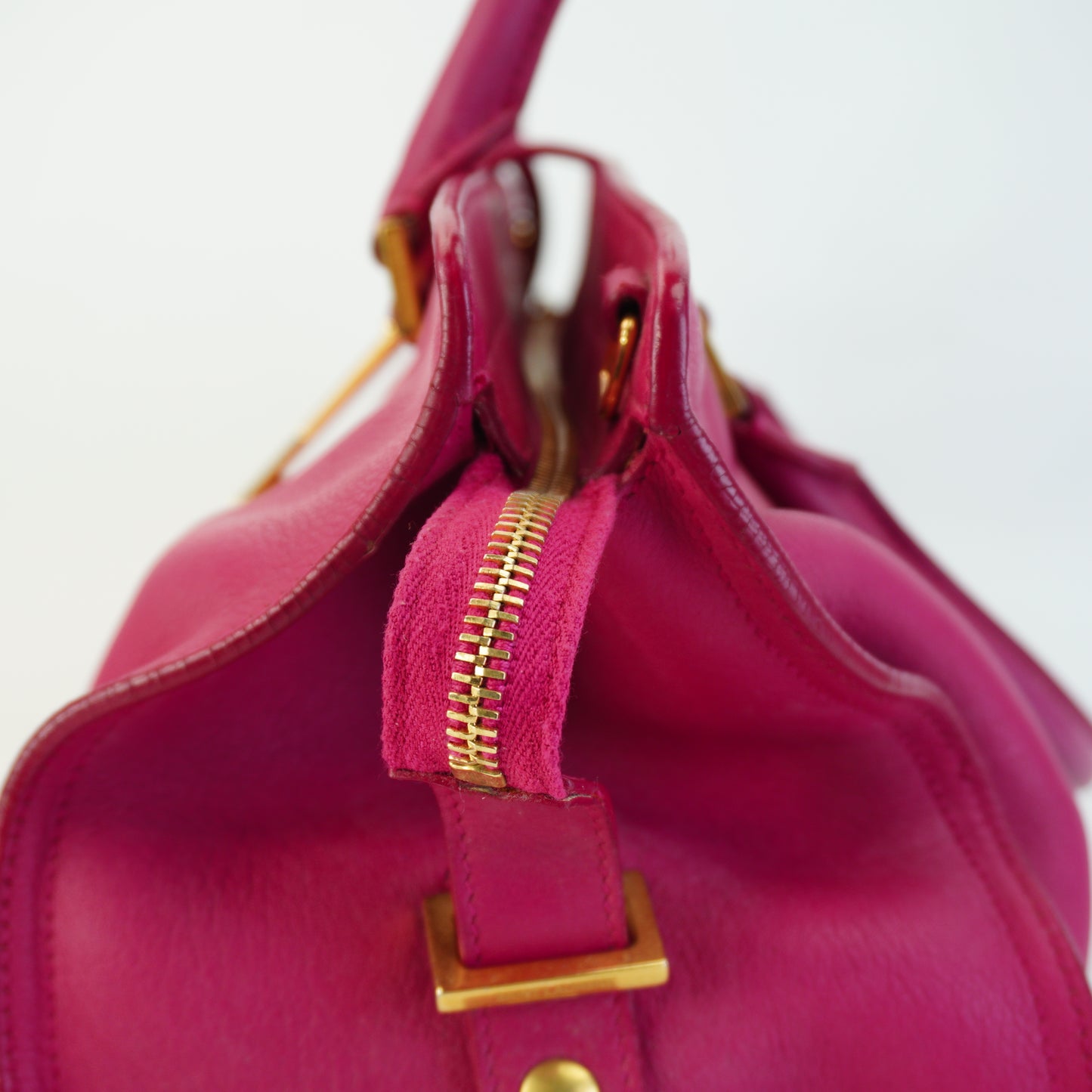 YSL	Classic Y Cabas pink Medium GHW