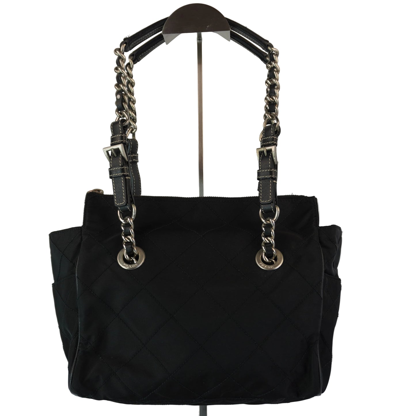 Prada Quilted Nylon Chain Shoulder Bag
