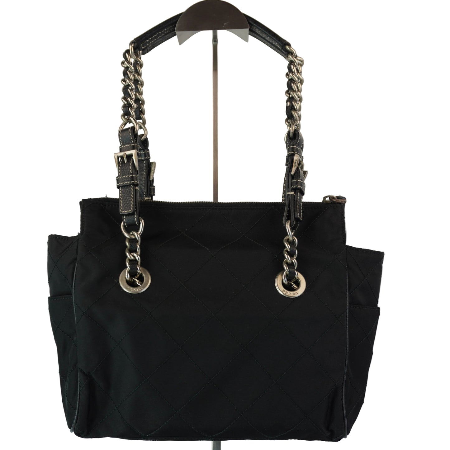 Prada Quilted Nylon Chain Shoulder Bag