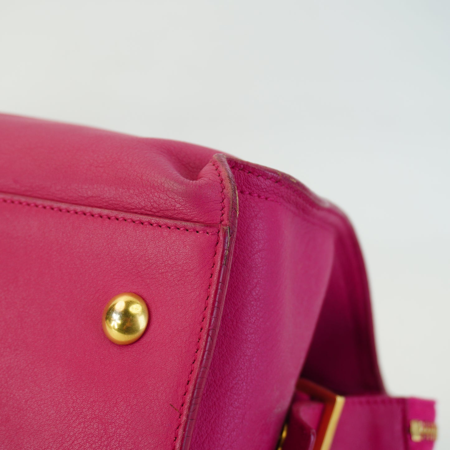 YSL	Classic Y Cabas pink Medium GHW