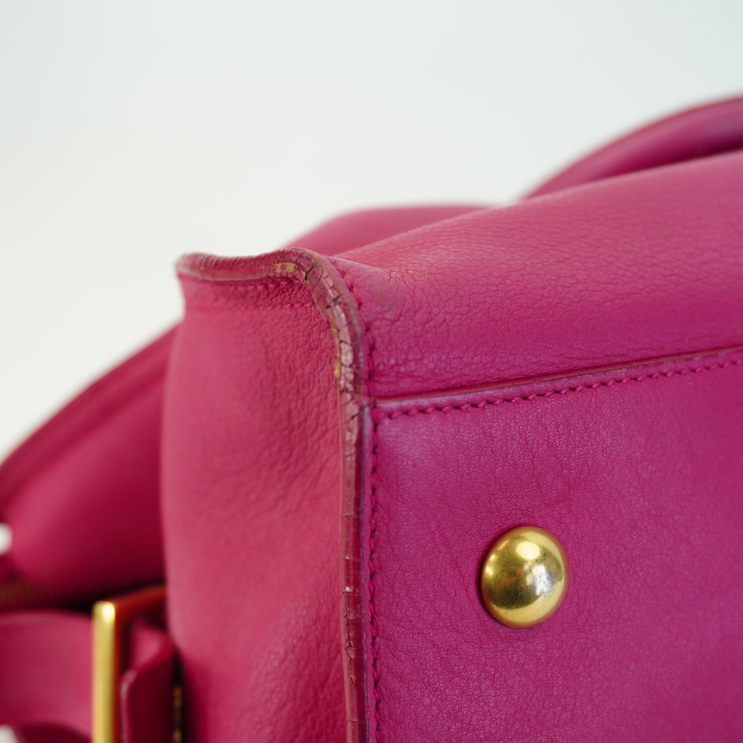 YSL	Classic Y Cabas pink Medium GHW
