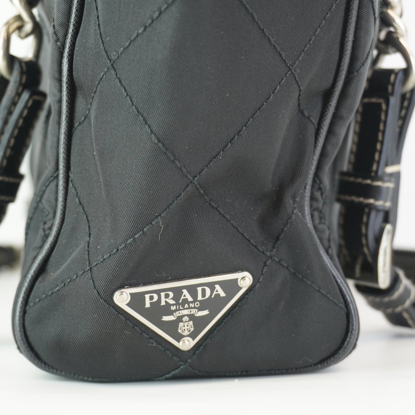 Prada Quilted Nylon Chain Shoulder Bag